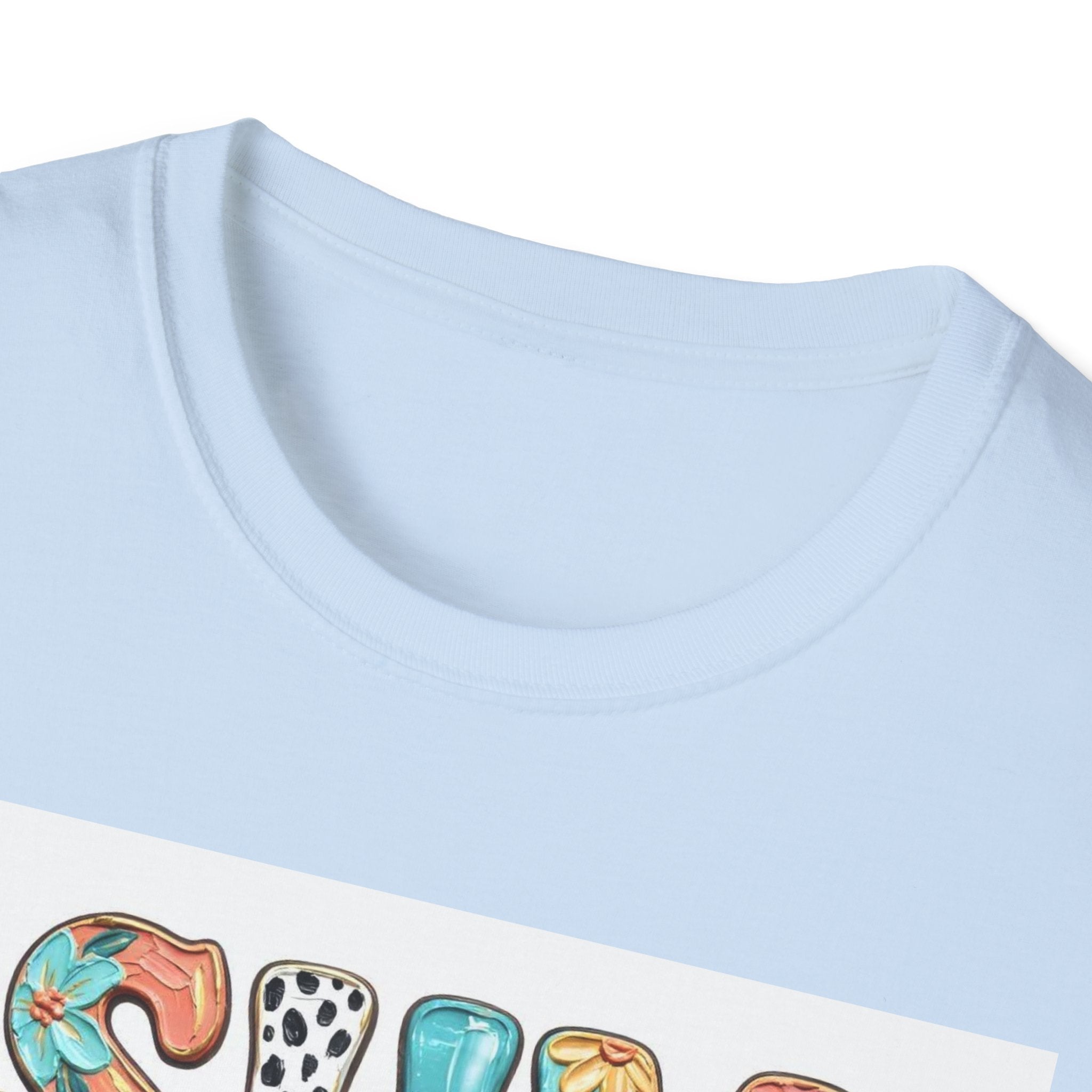Summer Vibes T-Shirt — Colorful Floral & Leopard Print Graphic Tee