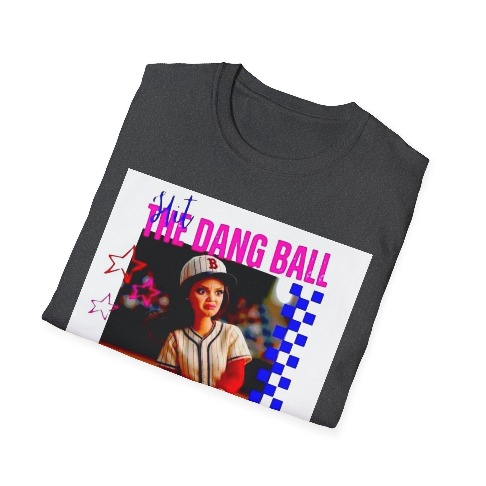 Baseball Retro Graphic T-Shirt — “We Dang Ball” Vintage Player Design