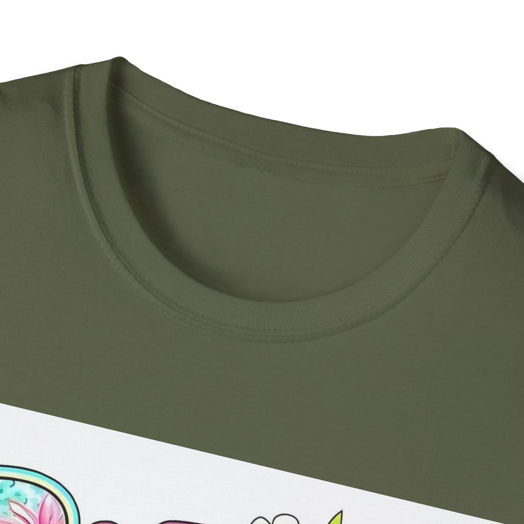 Summer Floral Graphic T-Shirt — Retro Tie-Dye 'SUMMER' Design