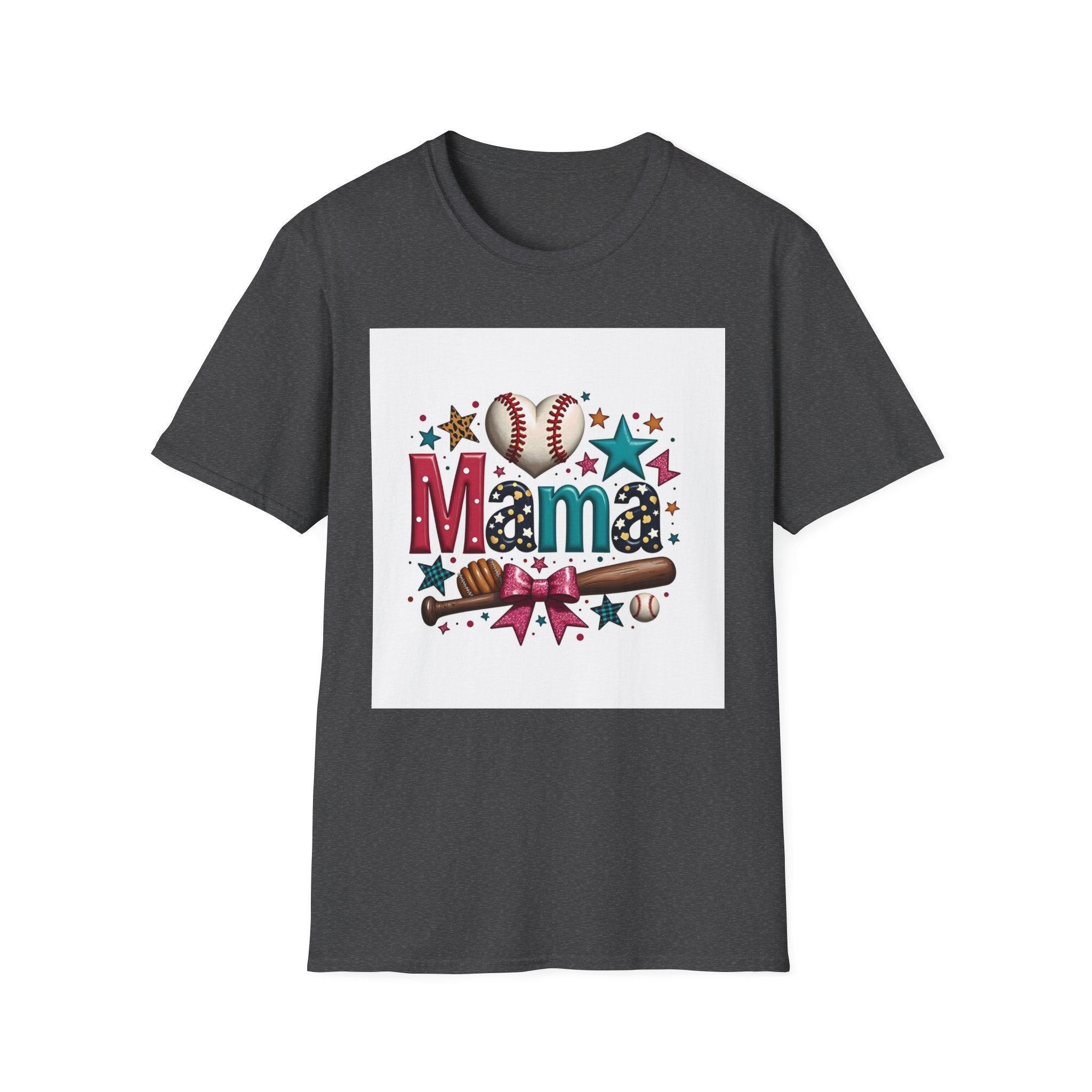Mama Baseball T-Shirt — Cute Softball/MLB Mom Tee