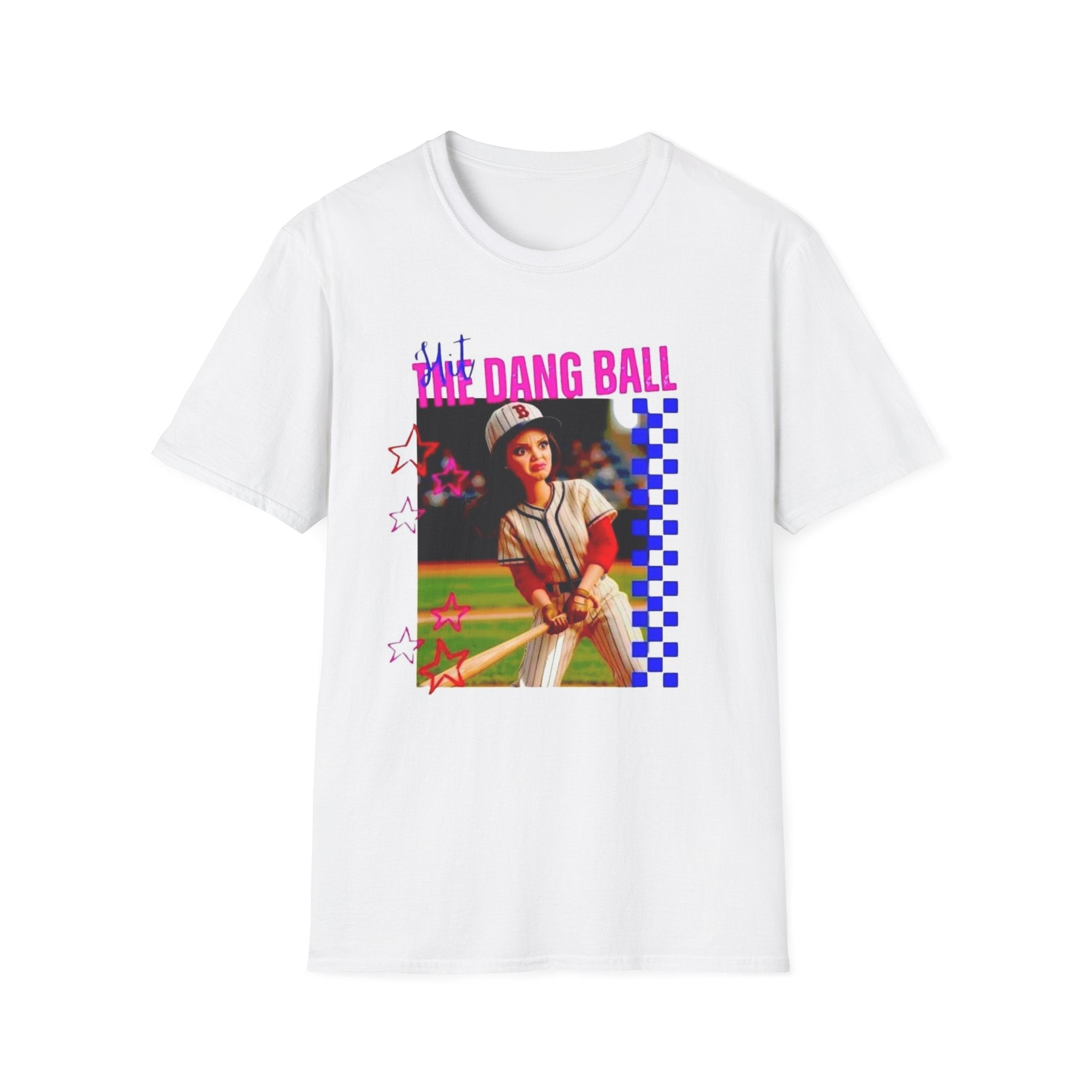 Baseball Retro Graphic T-Shirt — “We Dang Ball” Vintage Player Design