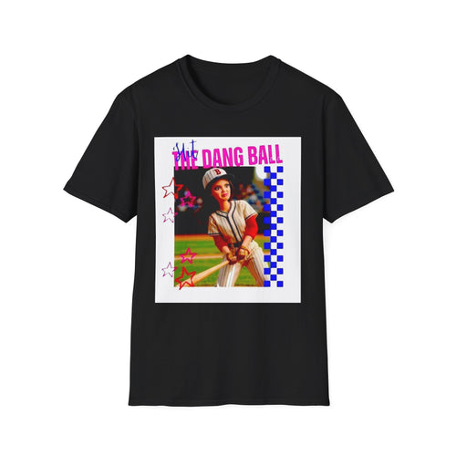 Baseball Retro Graphic T-Shirt — “We Dang Ball” Vintage Player Design