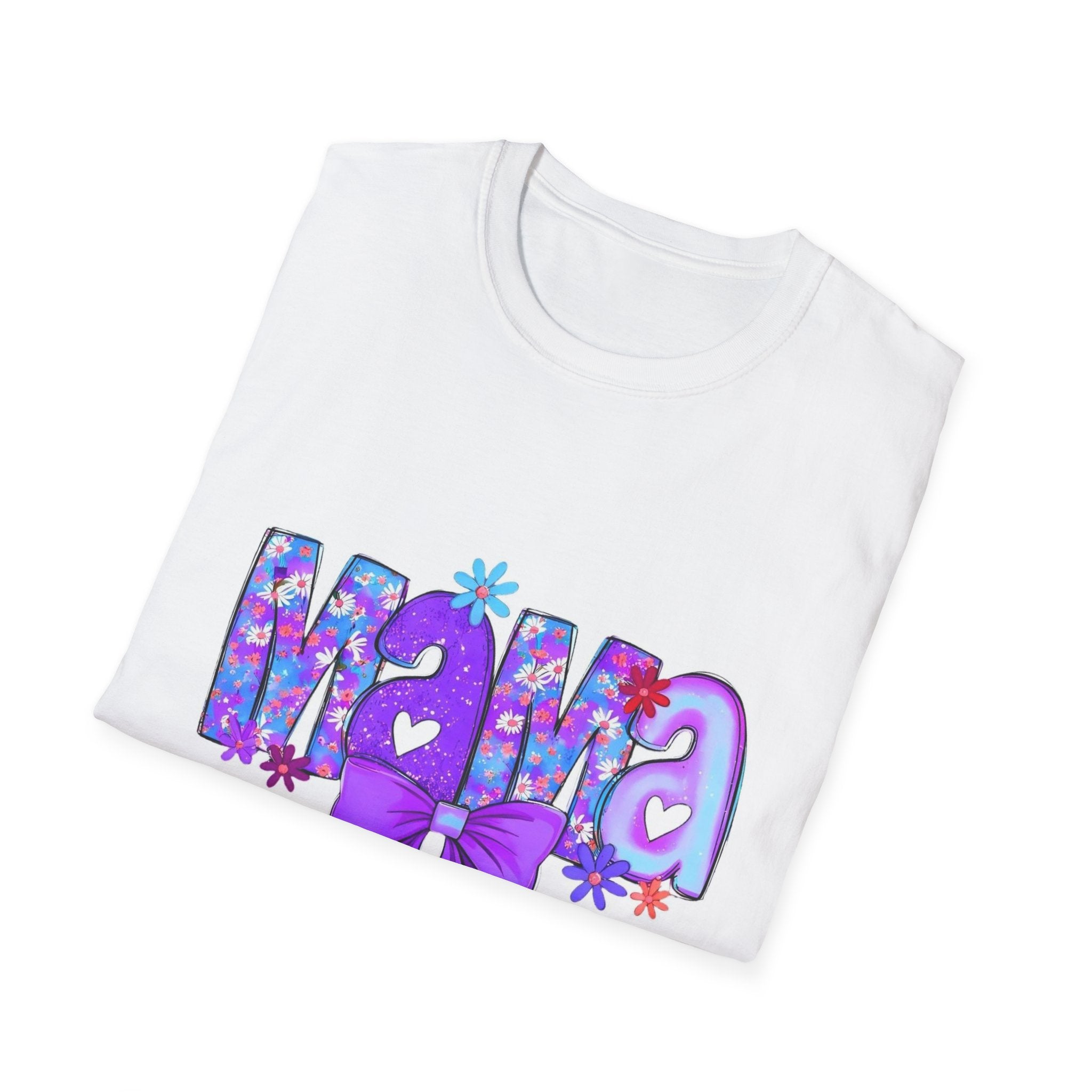 Mama Floral Bow T-Shirt — Purple Mom Tee for Mother’s Day