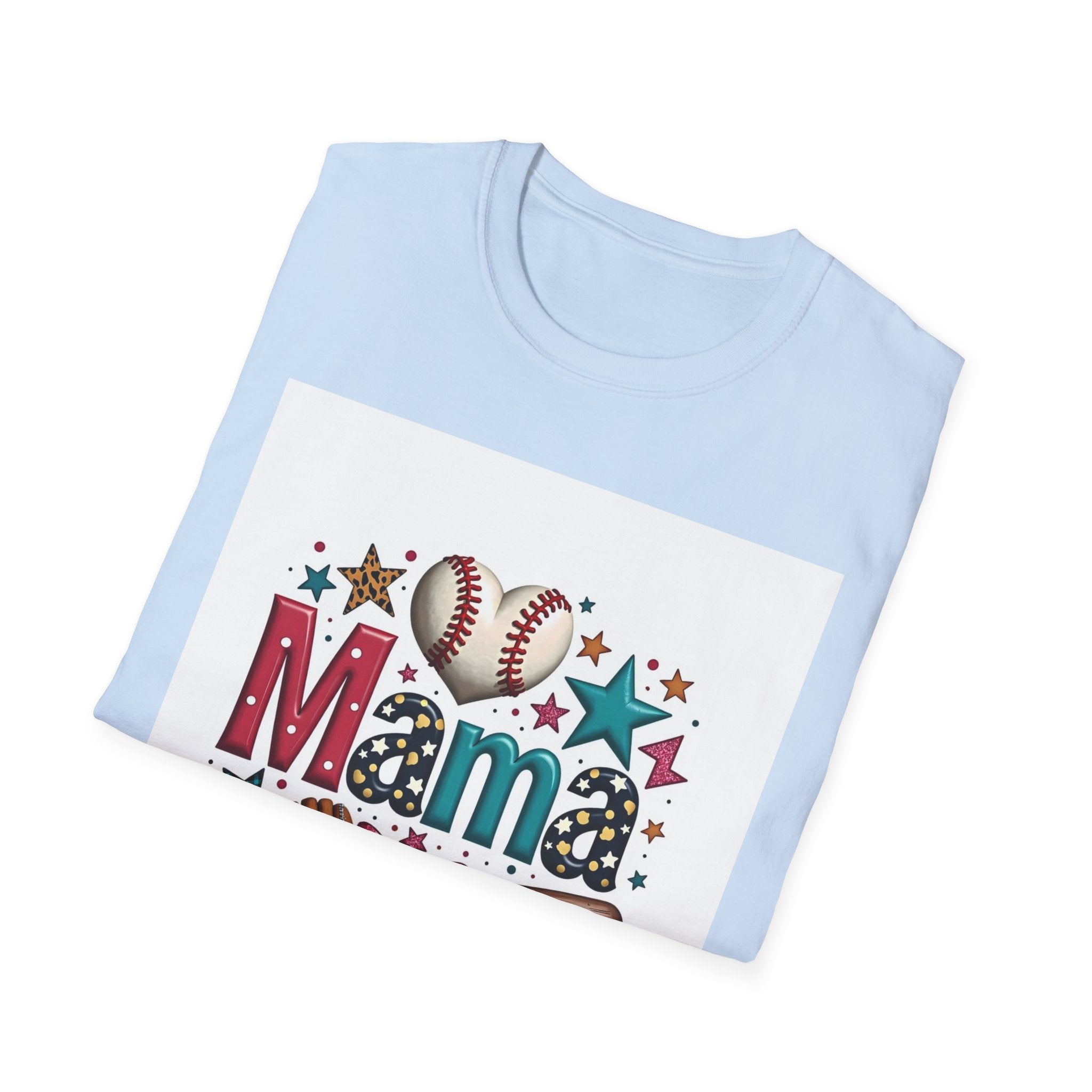 Mama Baseball T-Shirt — Cute Softball/MLB Mom Tee