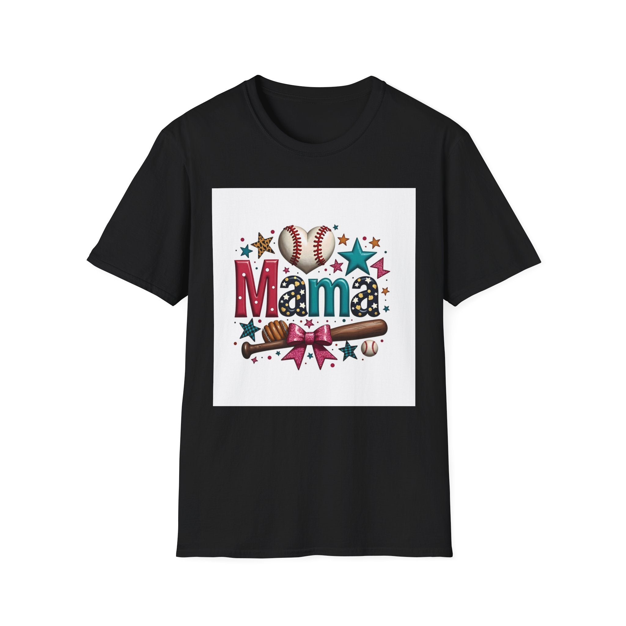 Mama Baseball T-Shirt — Cute Softball/MLB Mom Tee