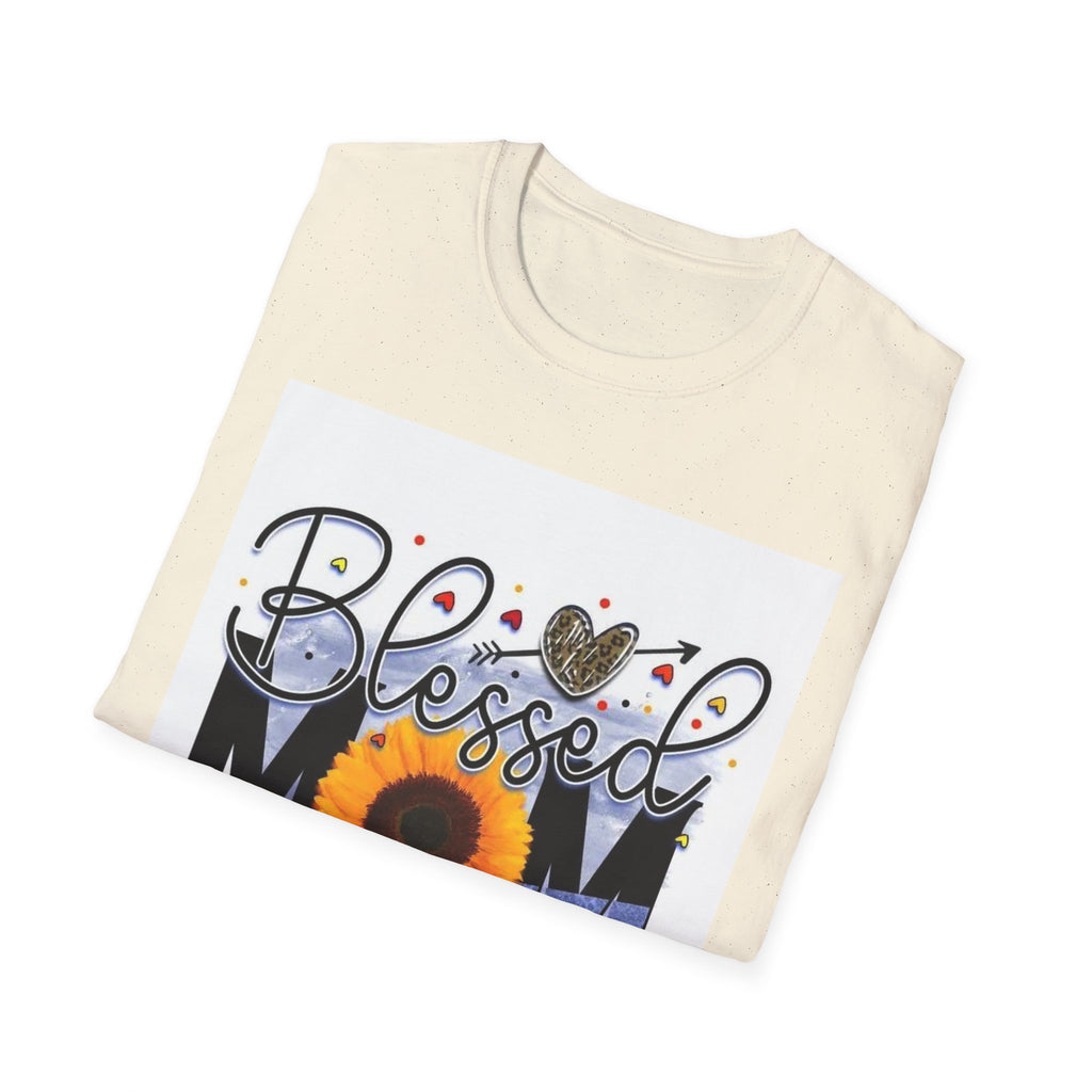 Blessed Mom Sunflower T-Shirt — Floral Mother’s Day Gift