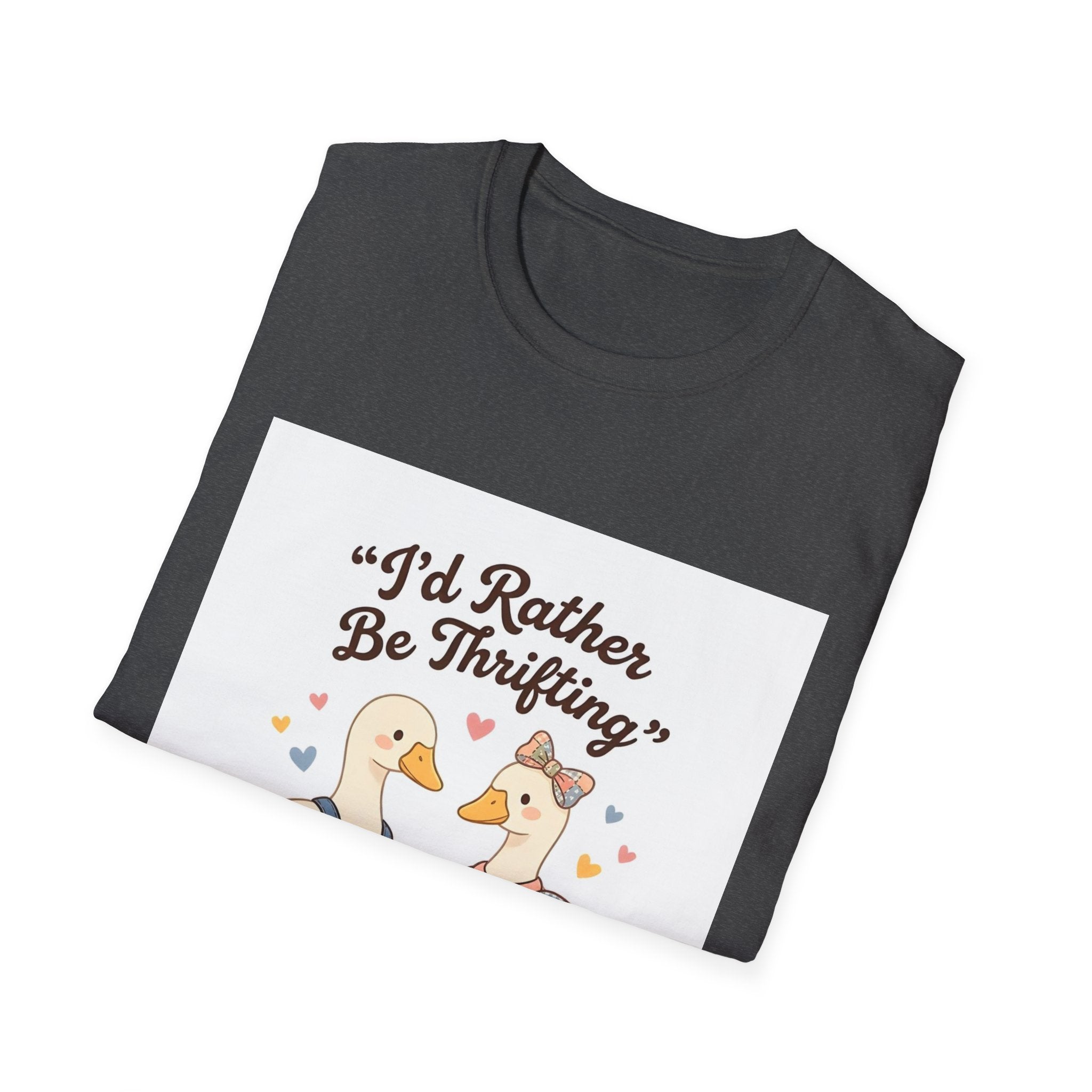 I'd Rather Be Thrifting T-Shirt — Cute Goose Thrift Shopping Graphic Tee