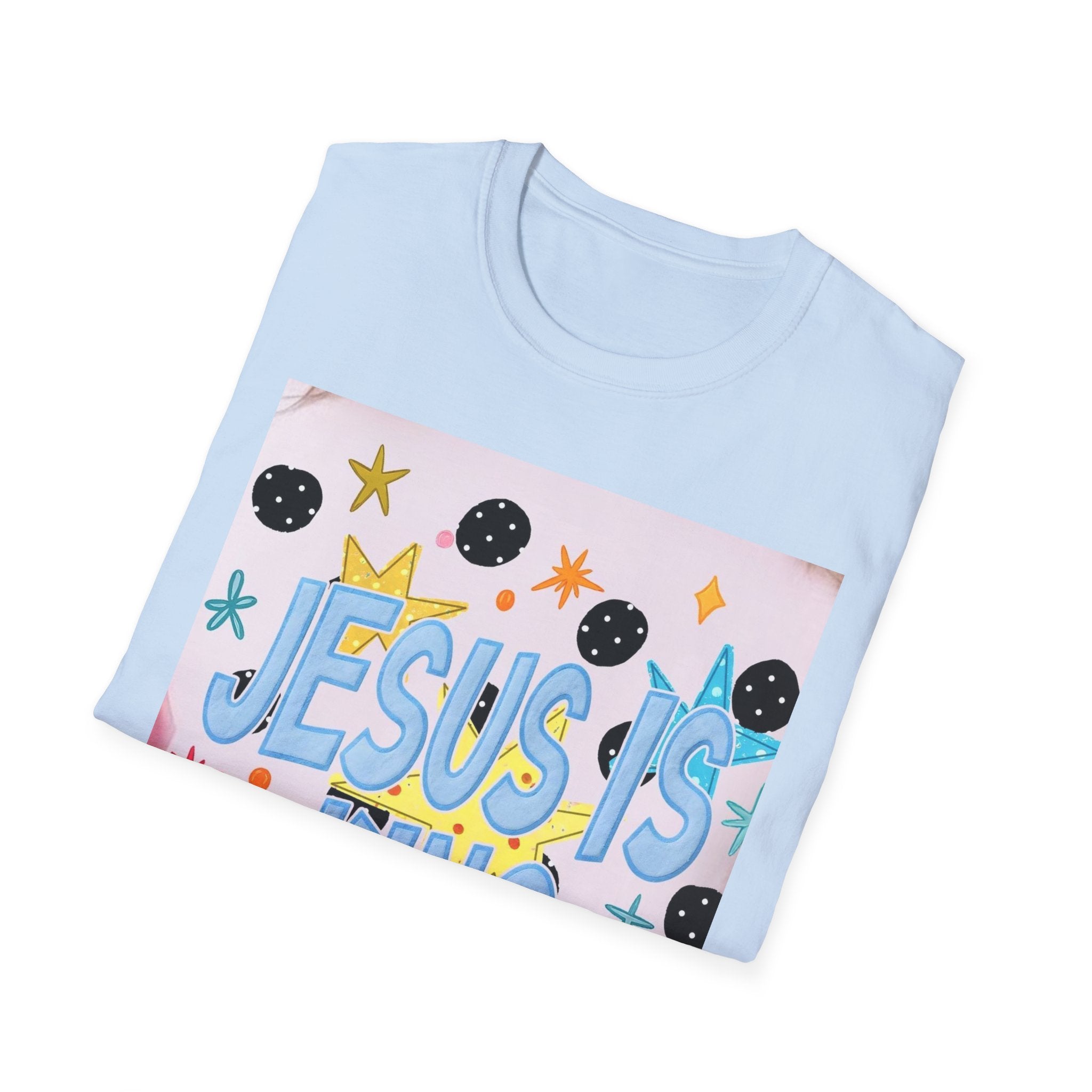 Jesus Is King T-Shirt — Colorful Christian Faith Tee for Kids & Teens