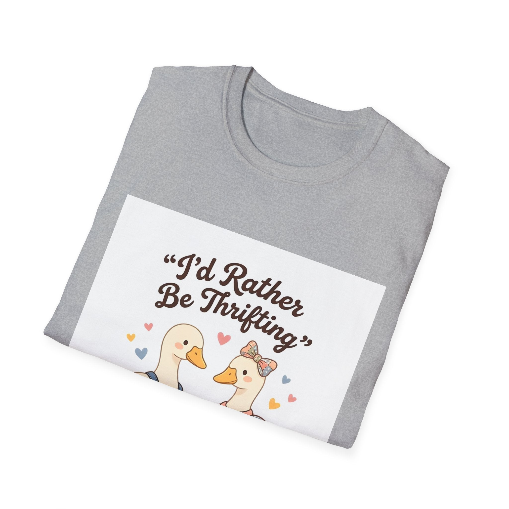 I'd Rather Be Thrifting T-Shirt — Cute Goose Thrift Shopping Graphic Tee