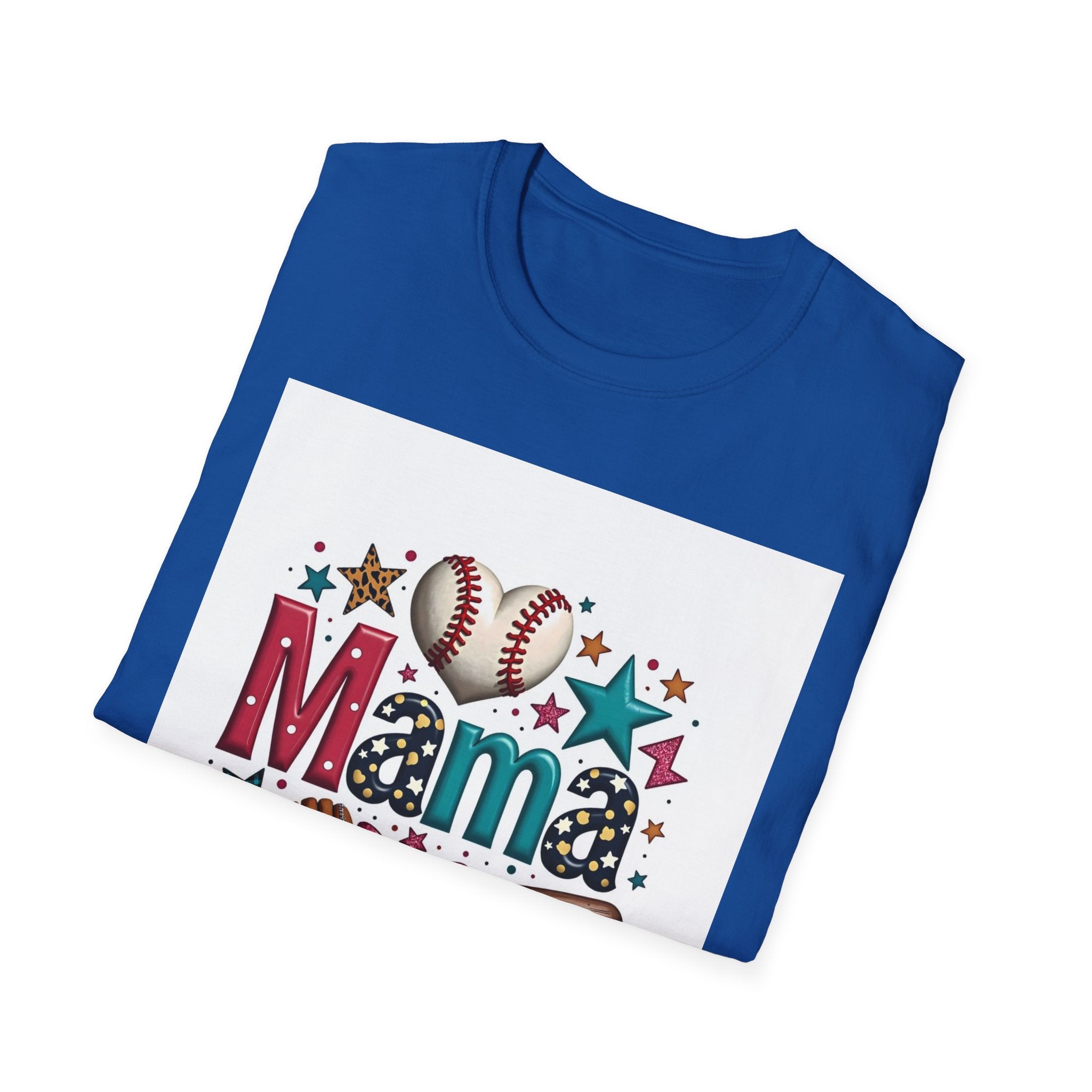 Mama Baseball T-Shirt — Cute Softball/MLB Mom Tee