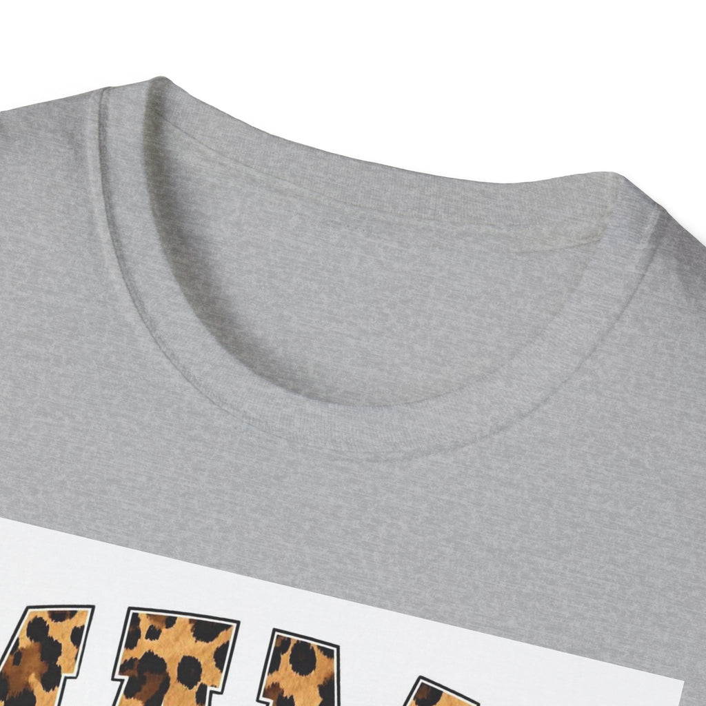 Mama Leopard Bow T-Shirt — Cute Leopard Print Mom Tee