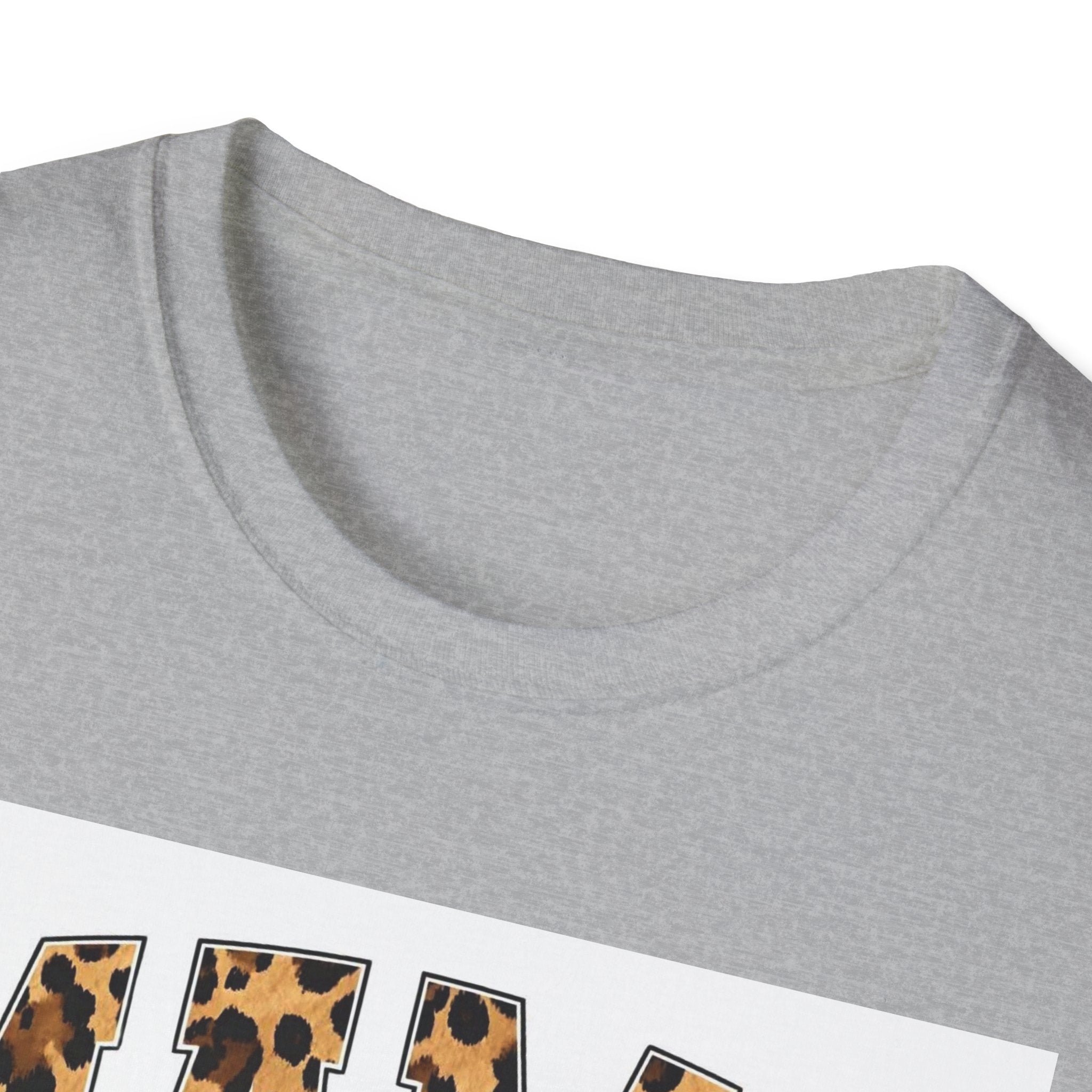 Mama Leopard Bow T-Shirt — Cute Leopard Print Mom Tee