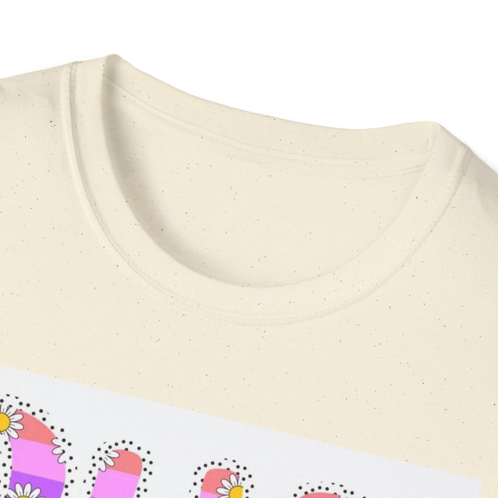 Summer Floral Graphic T‑Shirt — Colorful 'SUMMER' Text Design