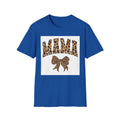 Mama Leopard Bow T-Shirt — Cute Leopard Print Mom Tee