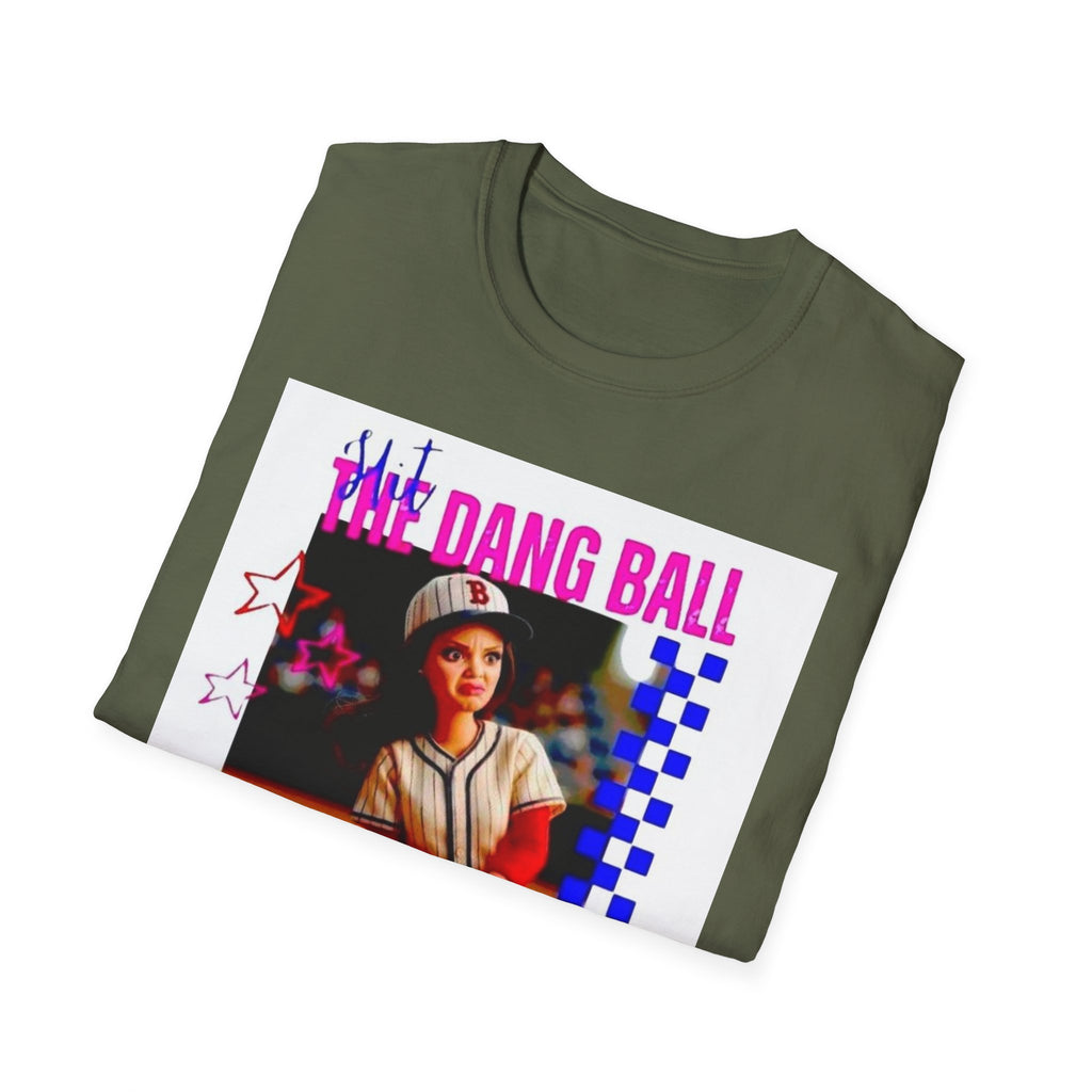 Baseball Retro Graphic T-Shirt — “We Dang Ball” Vintage Player Design