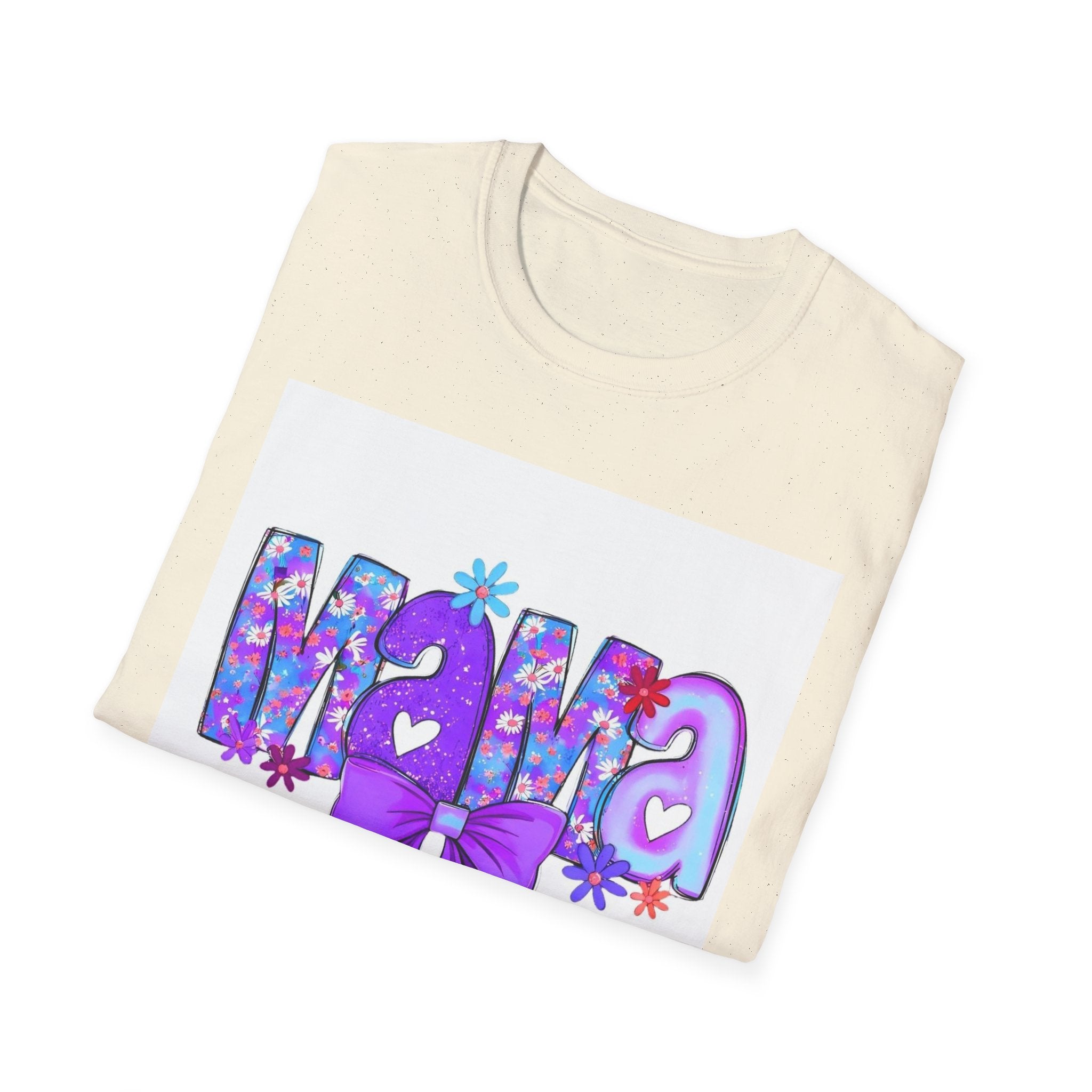 Mama Floral Bow T-Shirt — Purple Mom Tee for Mother’s Day