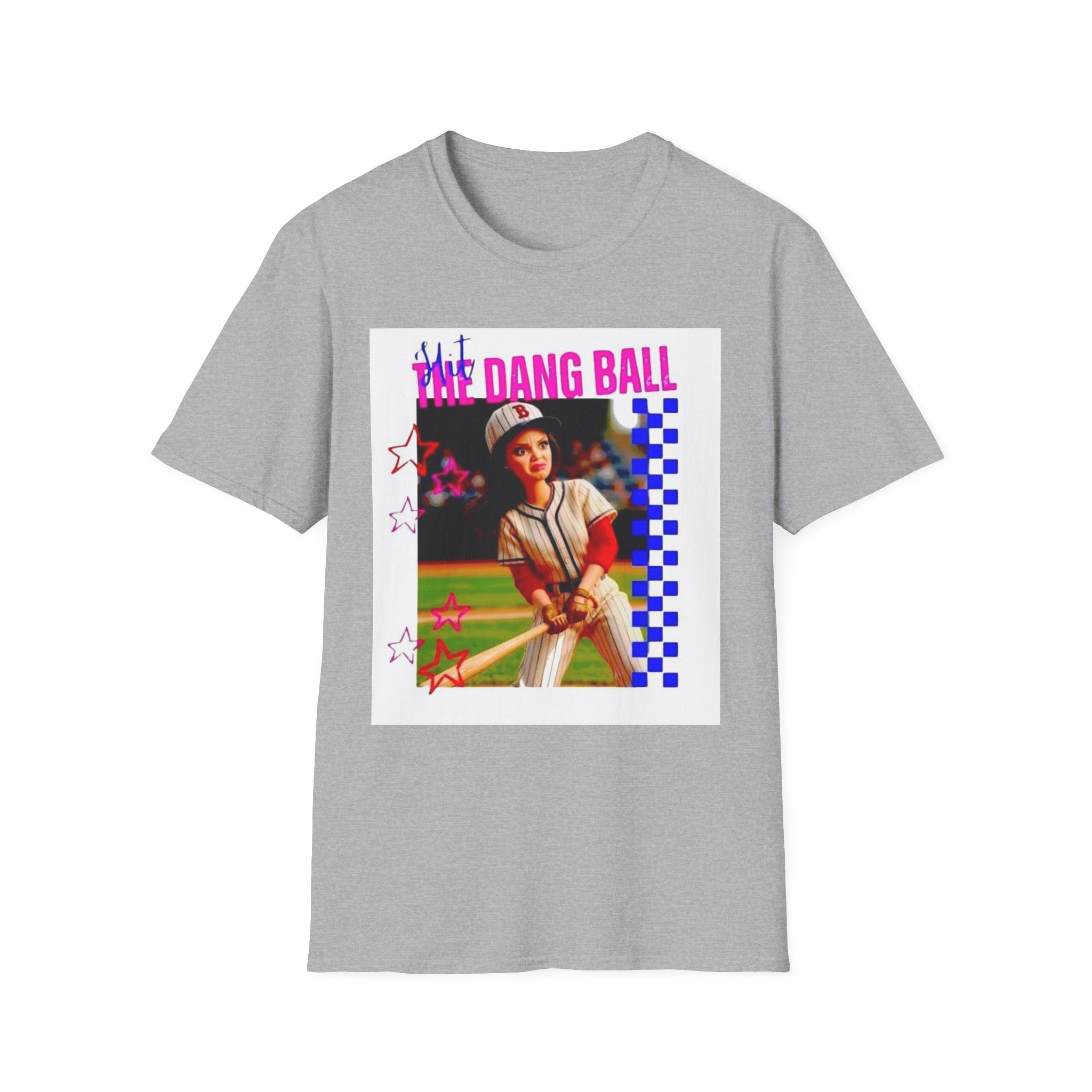 Baseball Retro Graphic T-Shirt — “We Dang Ball” Vintage Player Design