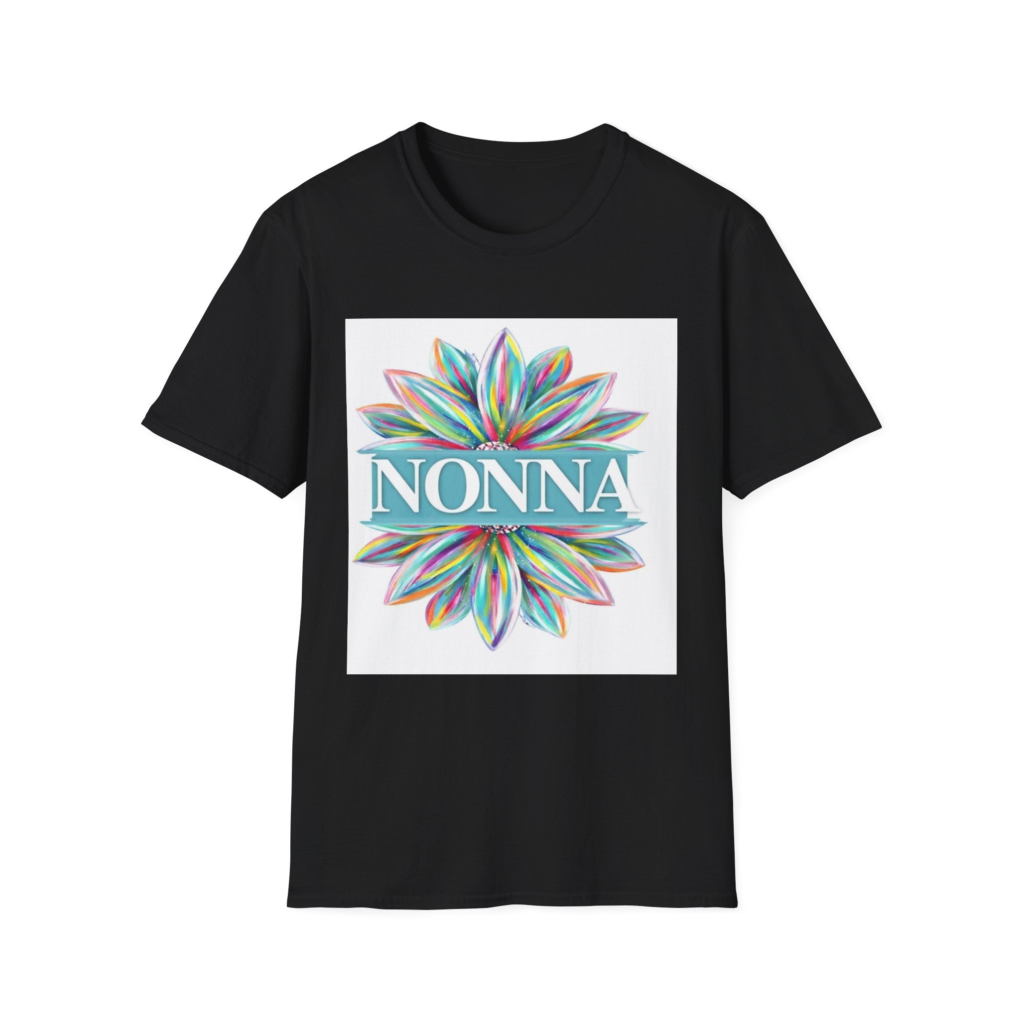 Nonna Floral T‑Shirt – Colorful Petal Grandma Tee