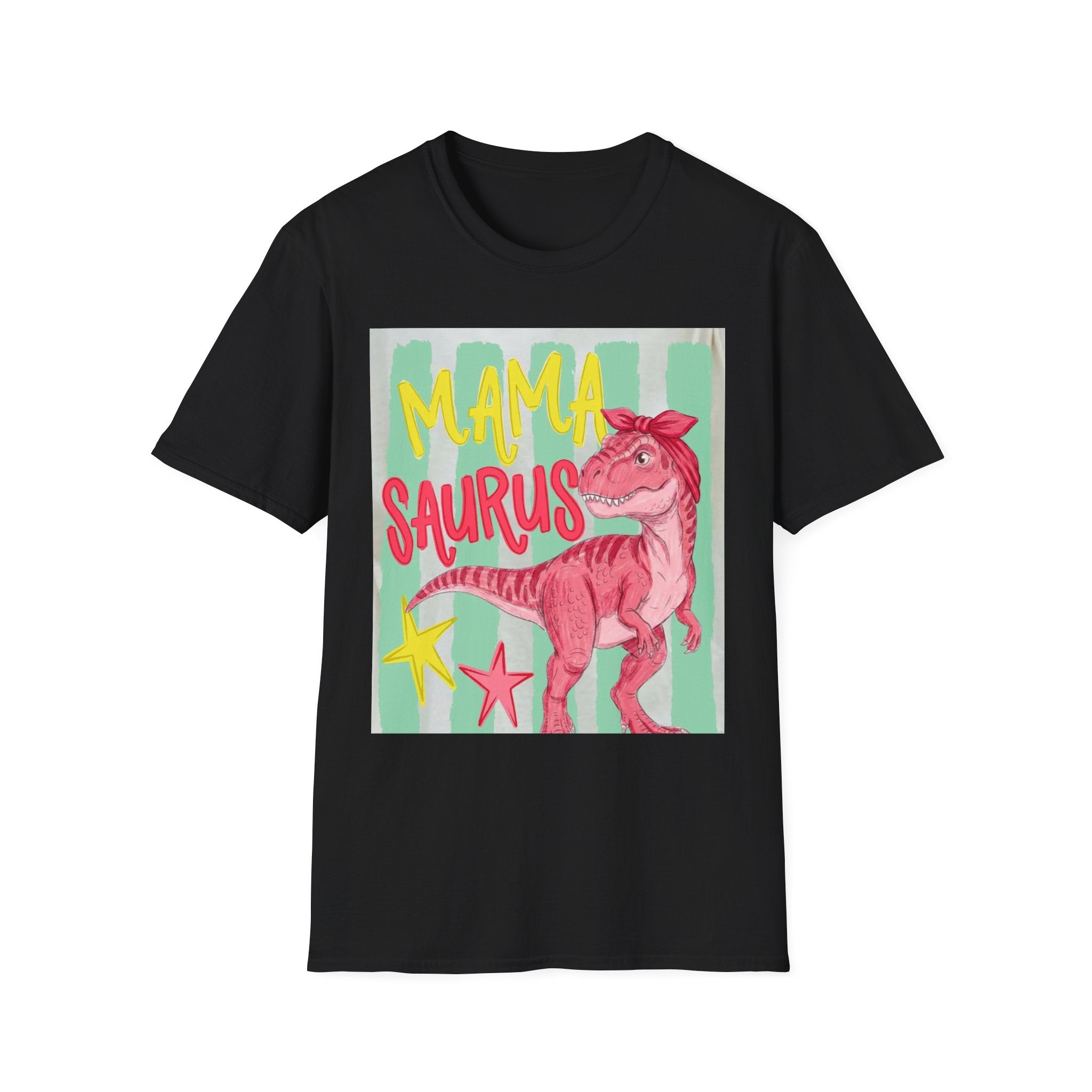 Mama Saurus T-Shirt – Pink Dino Graphic Tee for Moms | Mother's Day Gift