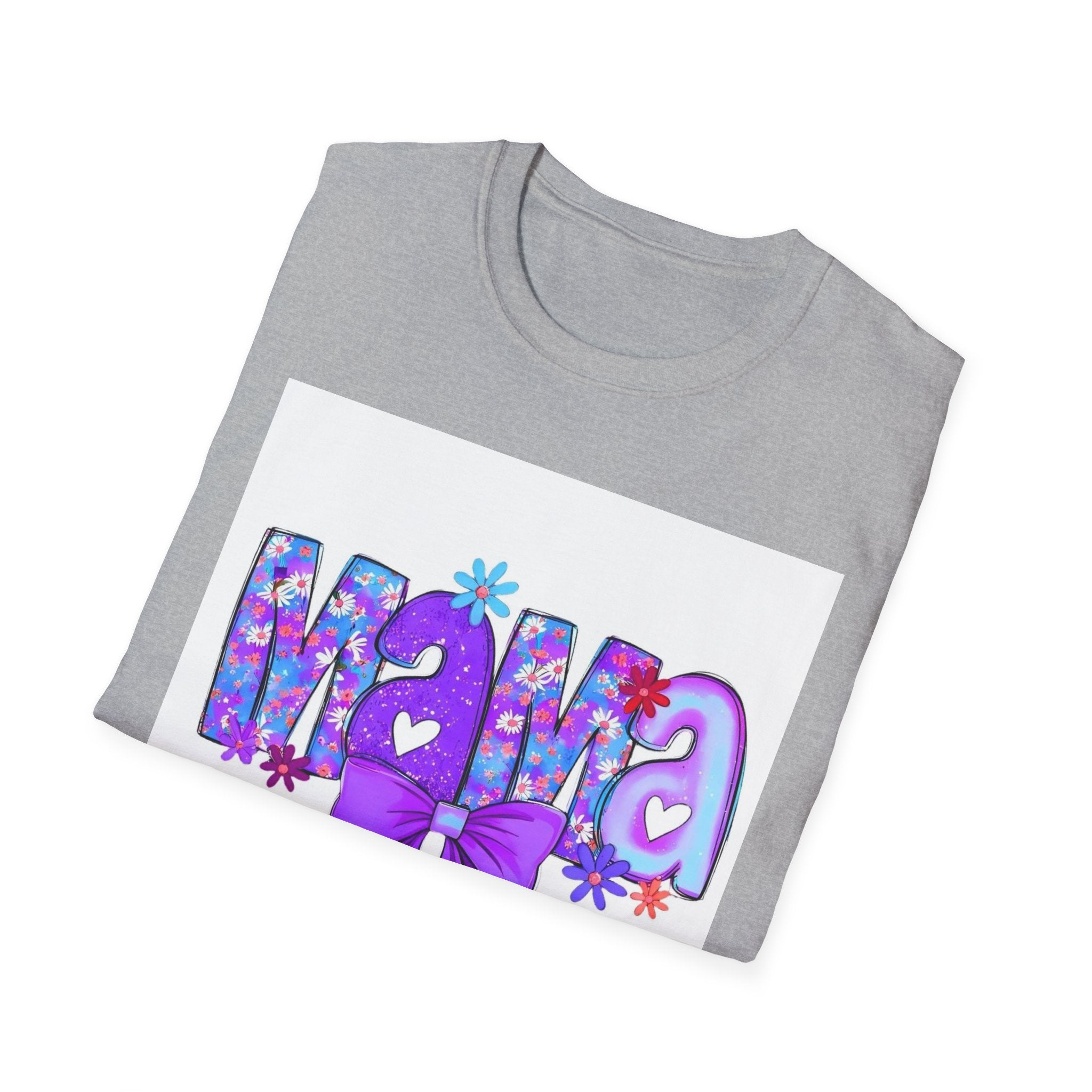Mama Floral Bow T-Shirt — Purple Mom Tee for Mother’s Day