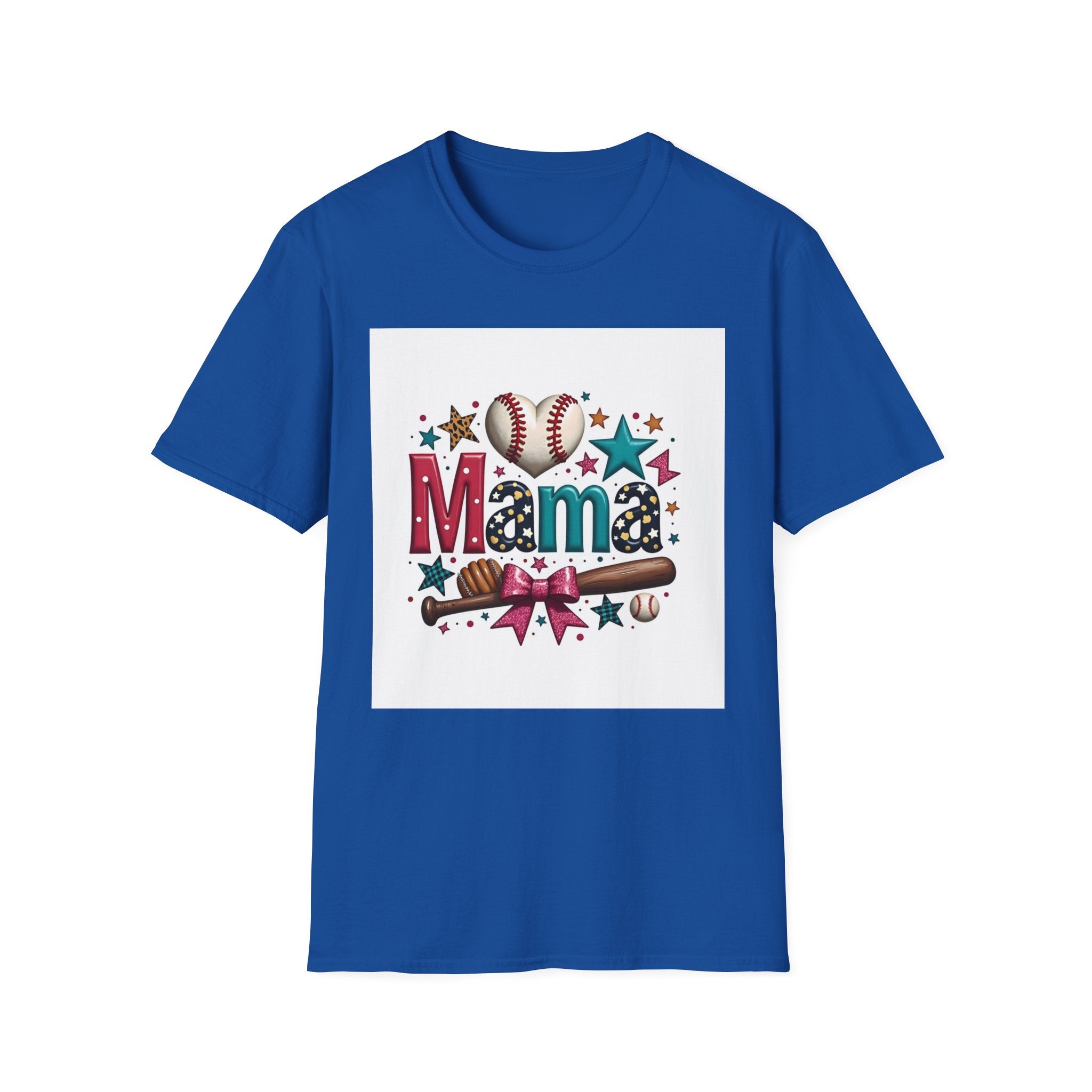 Mama Baseball T-Shirt — Cute Softball/MLB Mom Tee