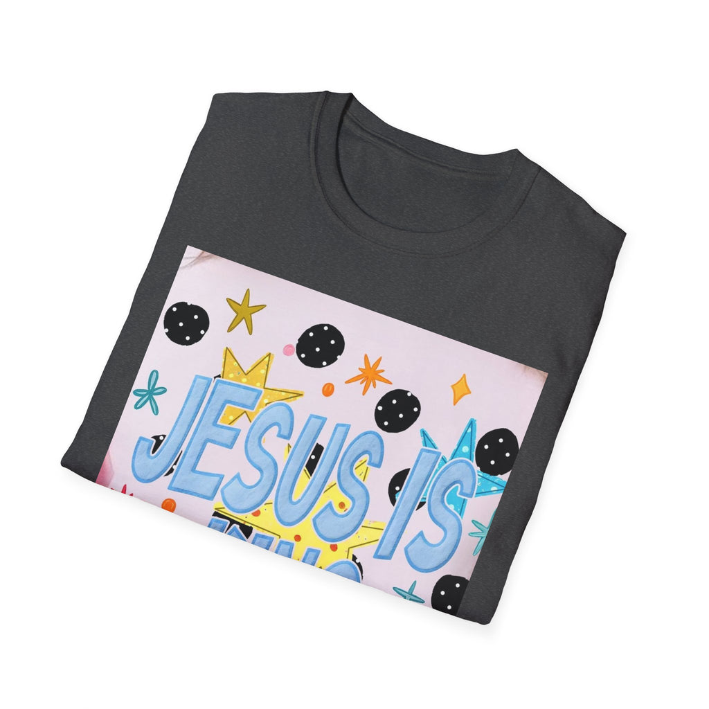 Jesus Is King T-Shirt — Colorful Christian Faith Tee for Kids & Teens