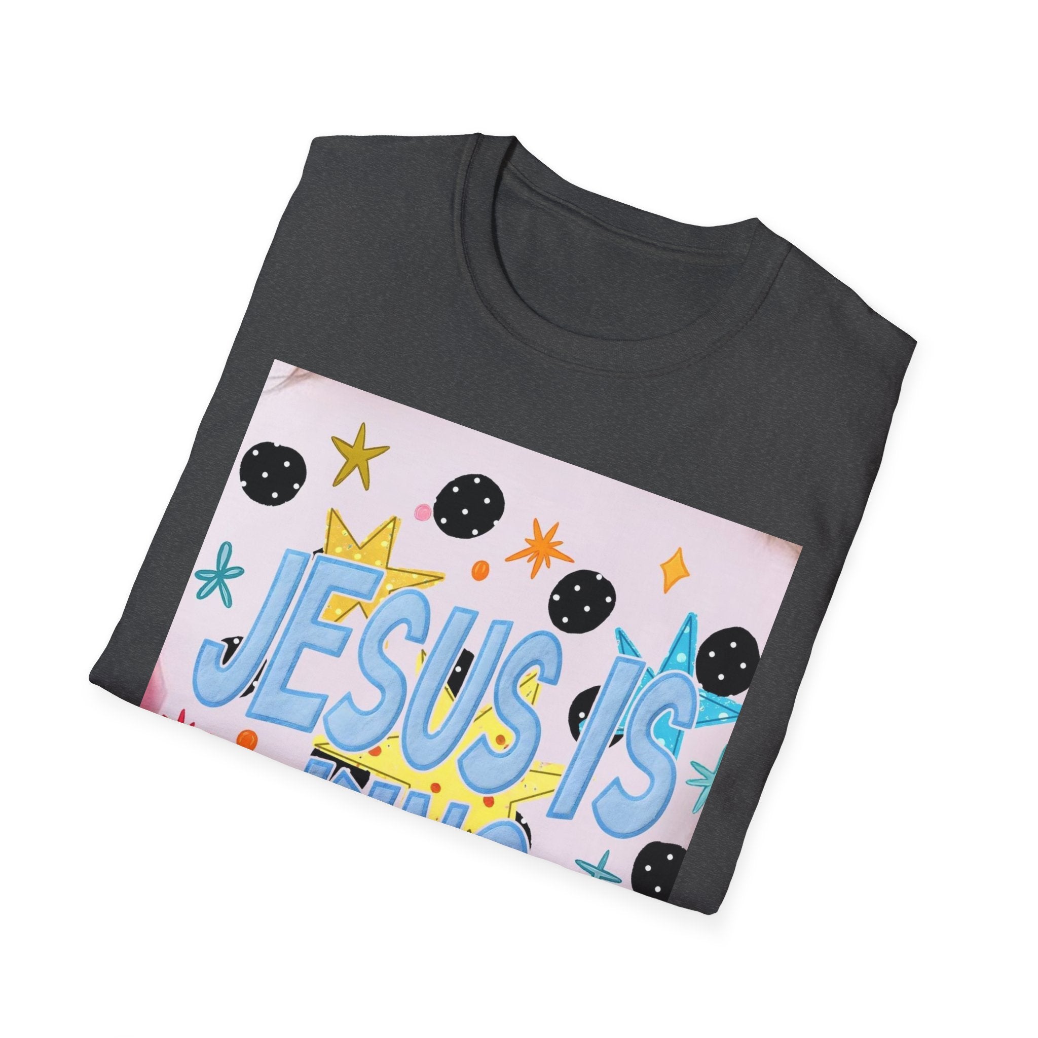 Jesus Is King T-Shirt — Colorful Christian Faith Tee for Kids & Teens