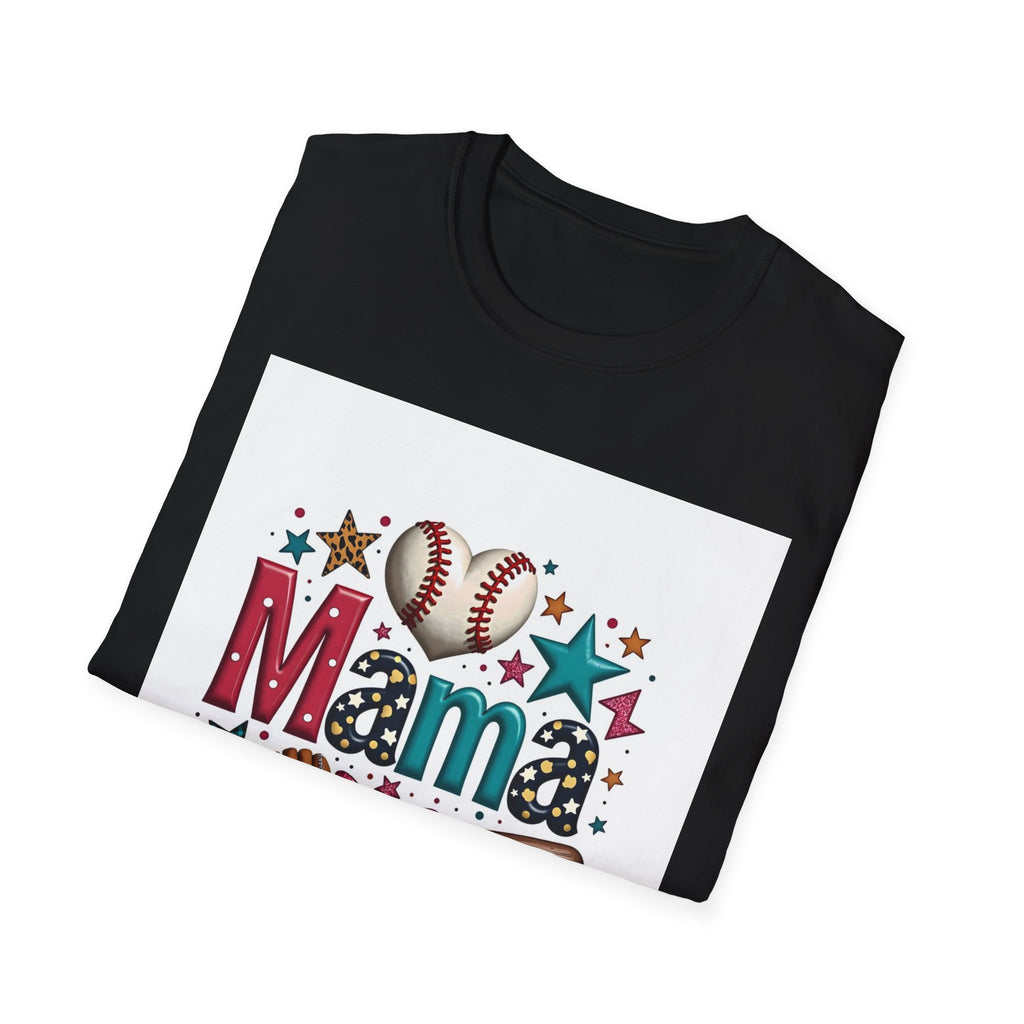 Mama Baseball T-Shirt — Cute Softball/MLB Mom Tee