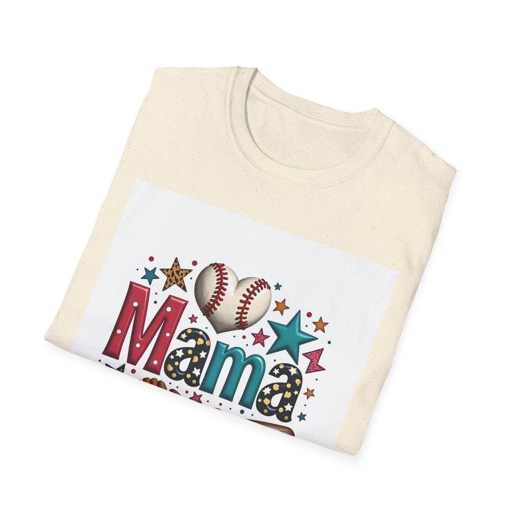 Mama Baseball T-Shirt — Cute Softball/MLB Mom Tee