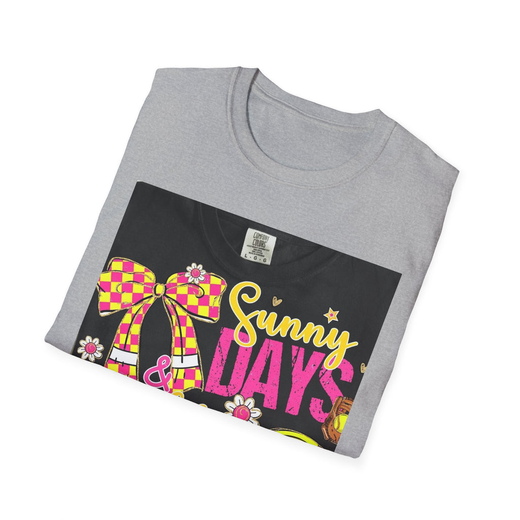 Sunny Days & Double Plays Softball T-Shirt