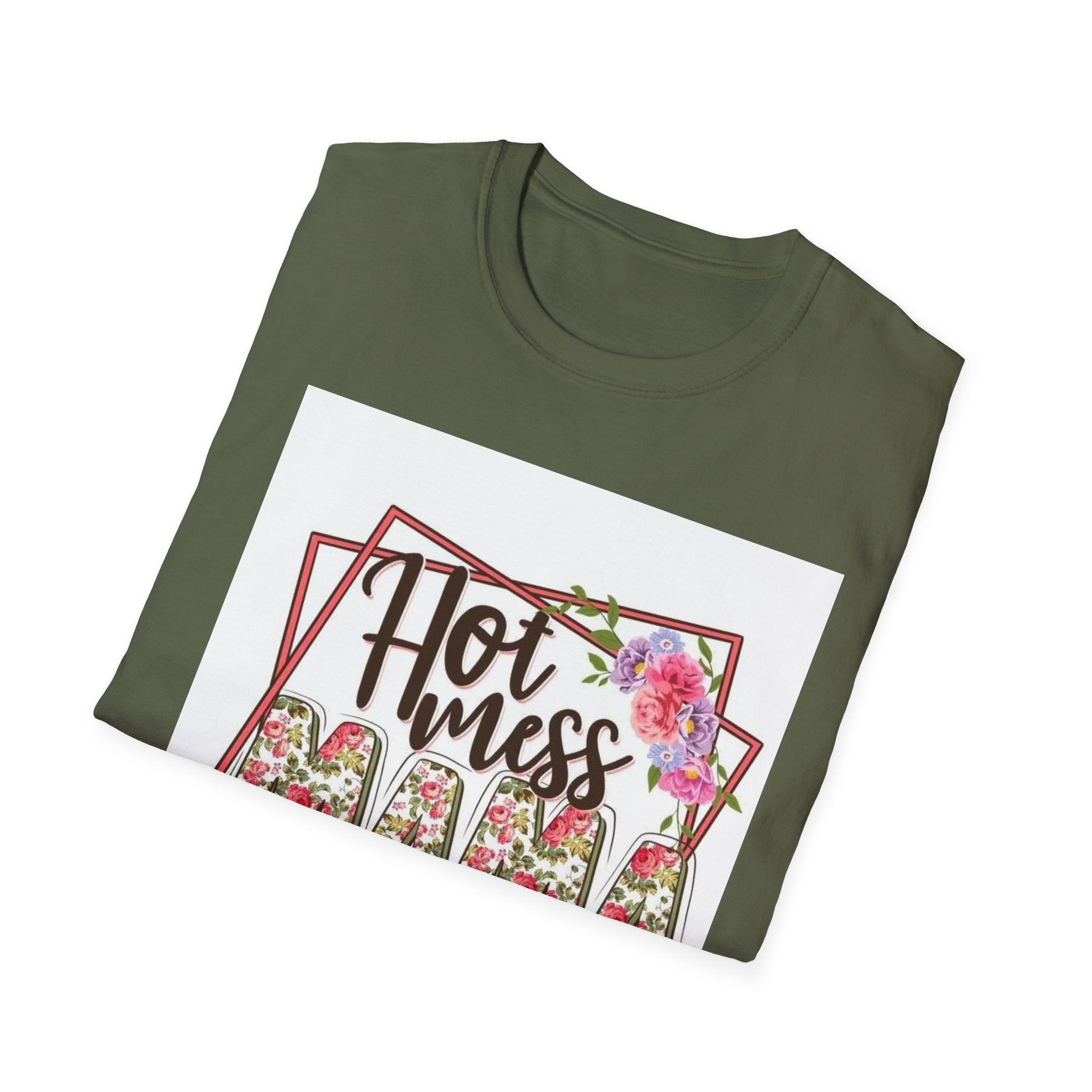 Hot Mess Mama Floral T-Shirt