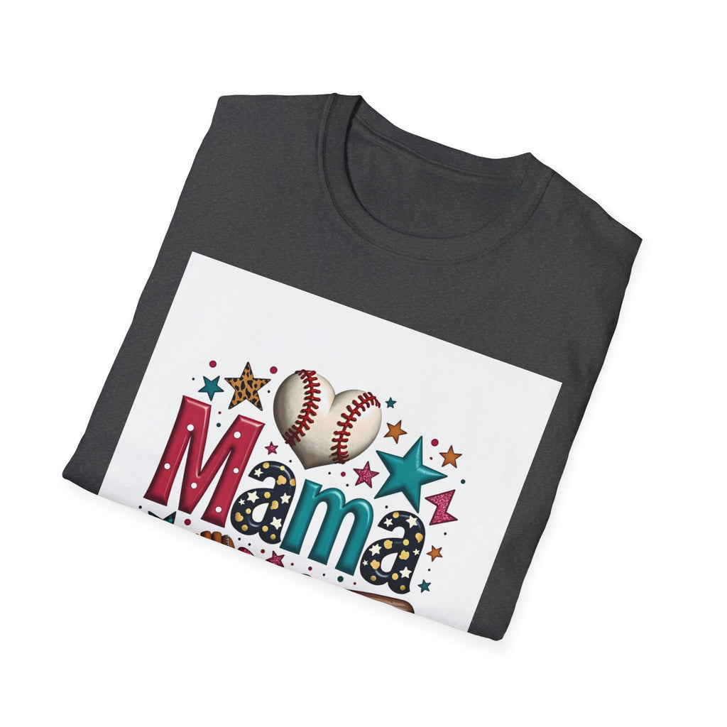 Mama Baseball T-Shirt — Cute Softball/MLB Mom Tee