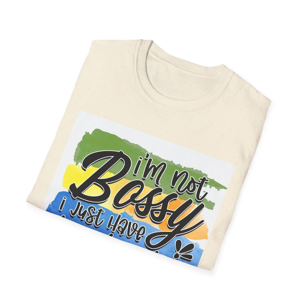 Leadership Skills T-Shirt — "I'm Not Bossy, I Just Have Leadership Skills" Colorful Graphic Tee