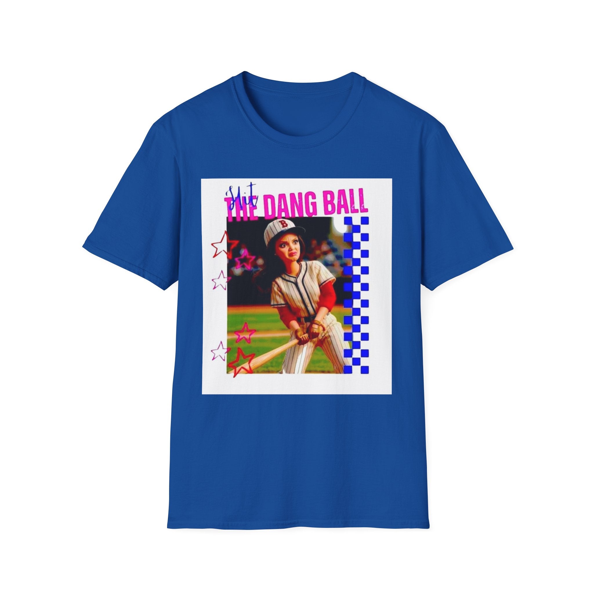 Baseball Retro Graphic T-Shirt — “We Dang Ball” Vintage Player Design