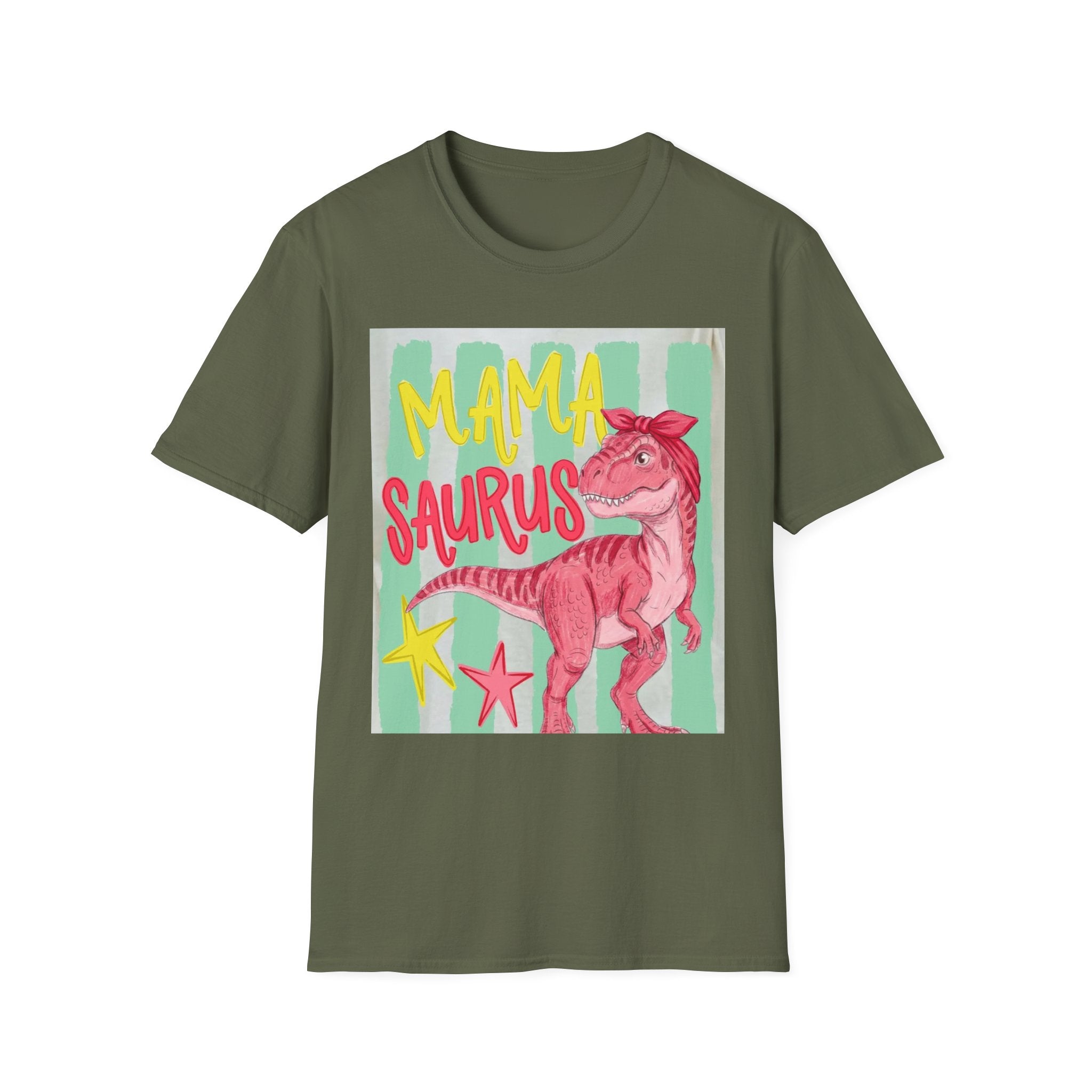 Mama Saurus T-Shirt – Pink Dino Graphic Tee for Moms | Mother's Day Gift