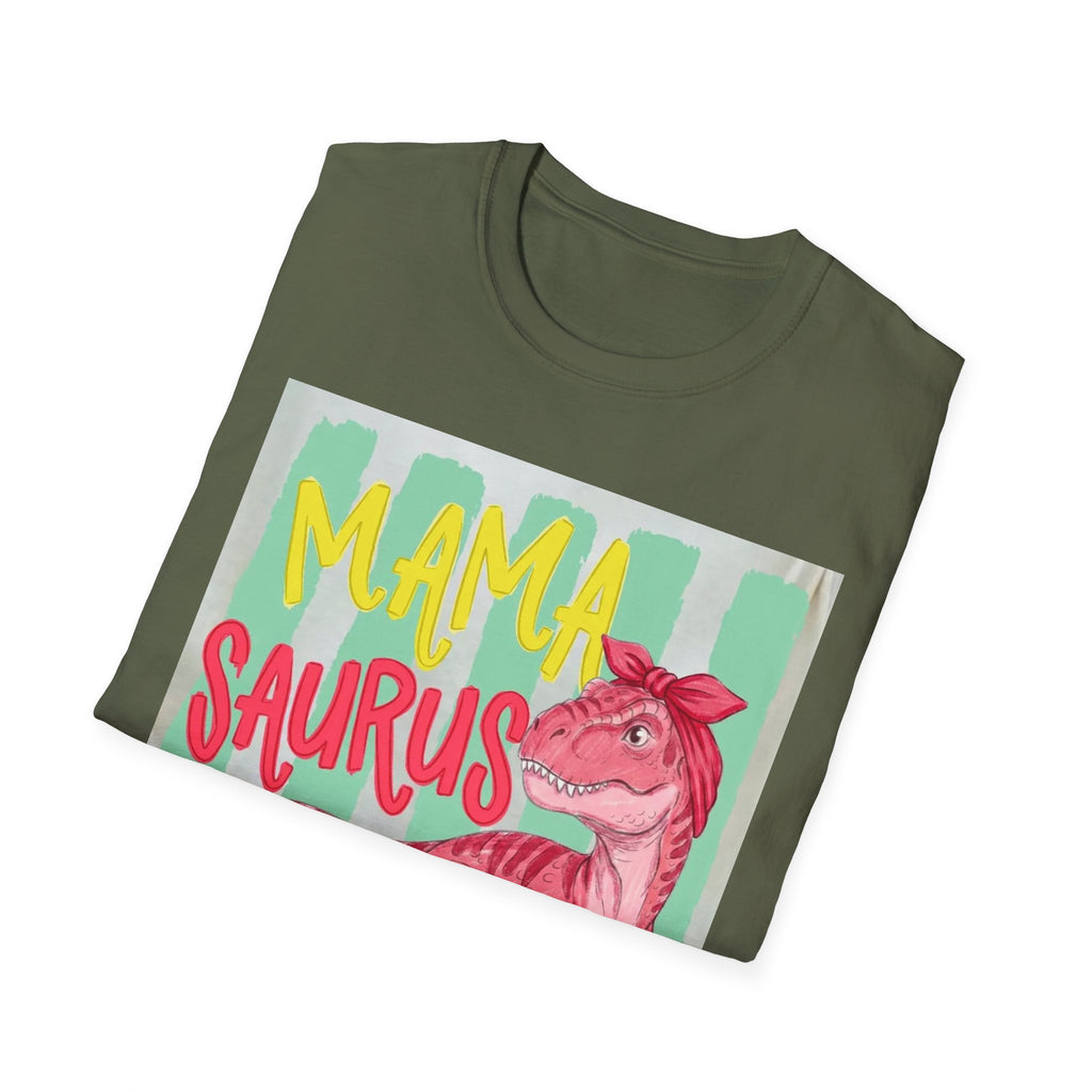 Mama Saurus T-Shirt – Pink Dino Graphic Tee for Moms | Mother's Day Gift