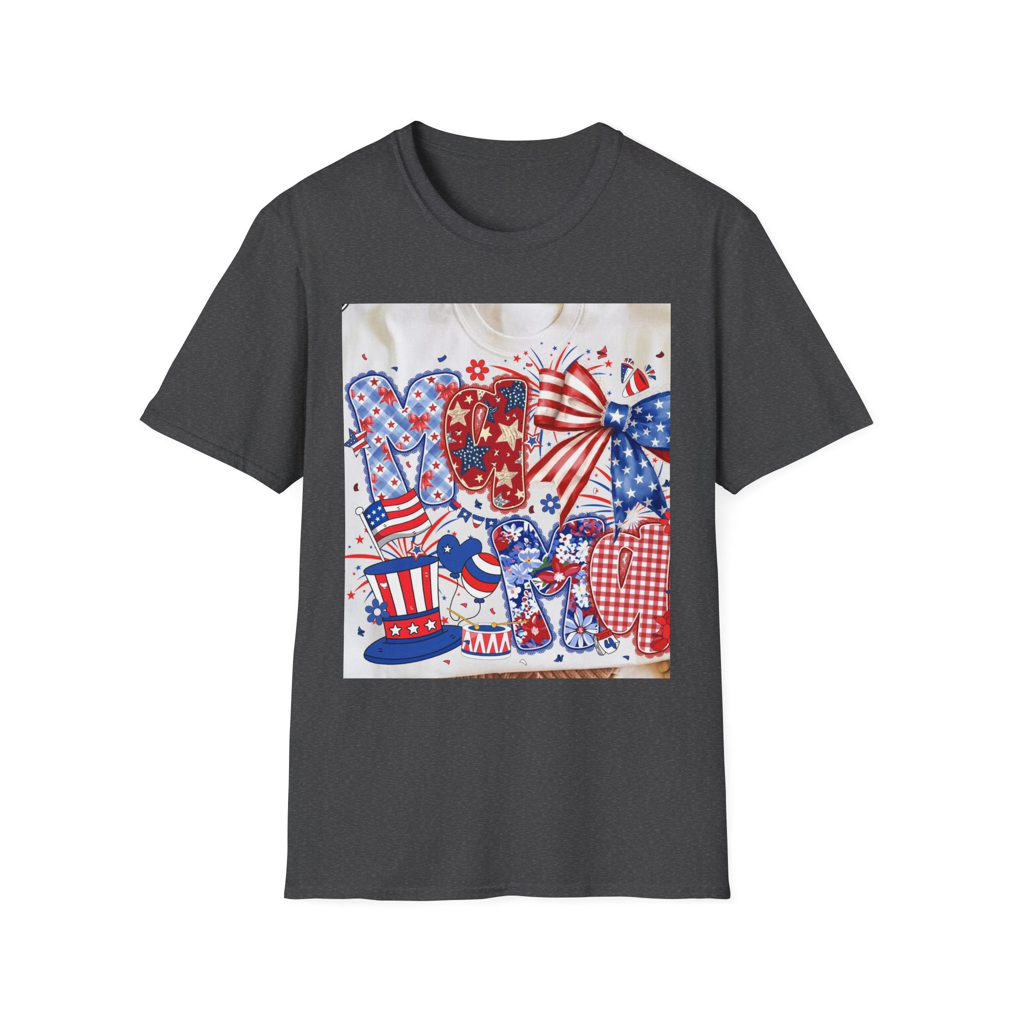 Patriotic Fourth of July Graphic T-Shirt — Red, White & Blue USA Party Design