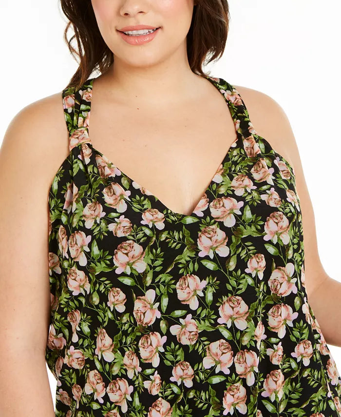 Inc Plus Size V-Neck Tie-Front Top, Size 2X