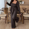 European And American Plus Size Women's Clothes Suit Square Collar