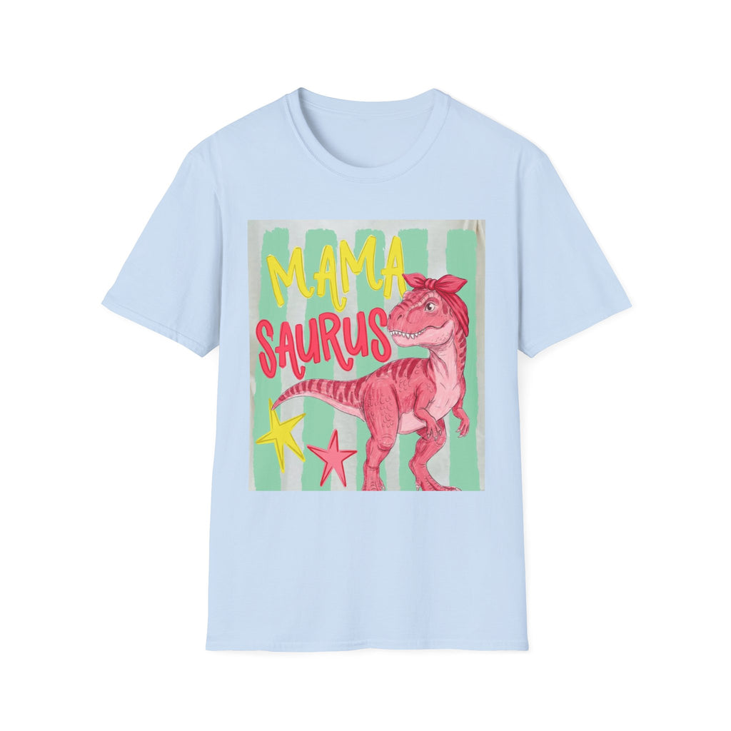 Mama Saurus T-Shirt – Pink Dino Graphic Tee for Moms | Mother's Day Gift