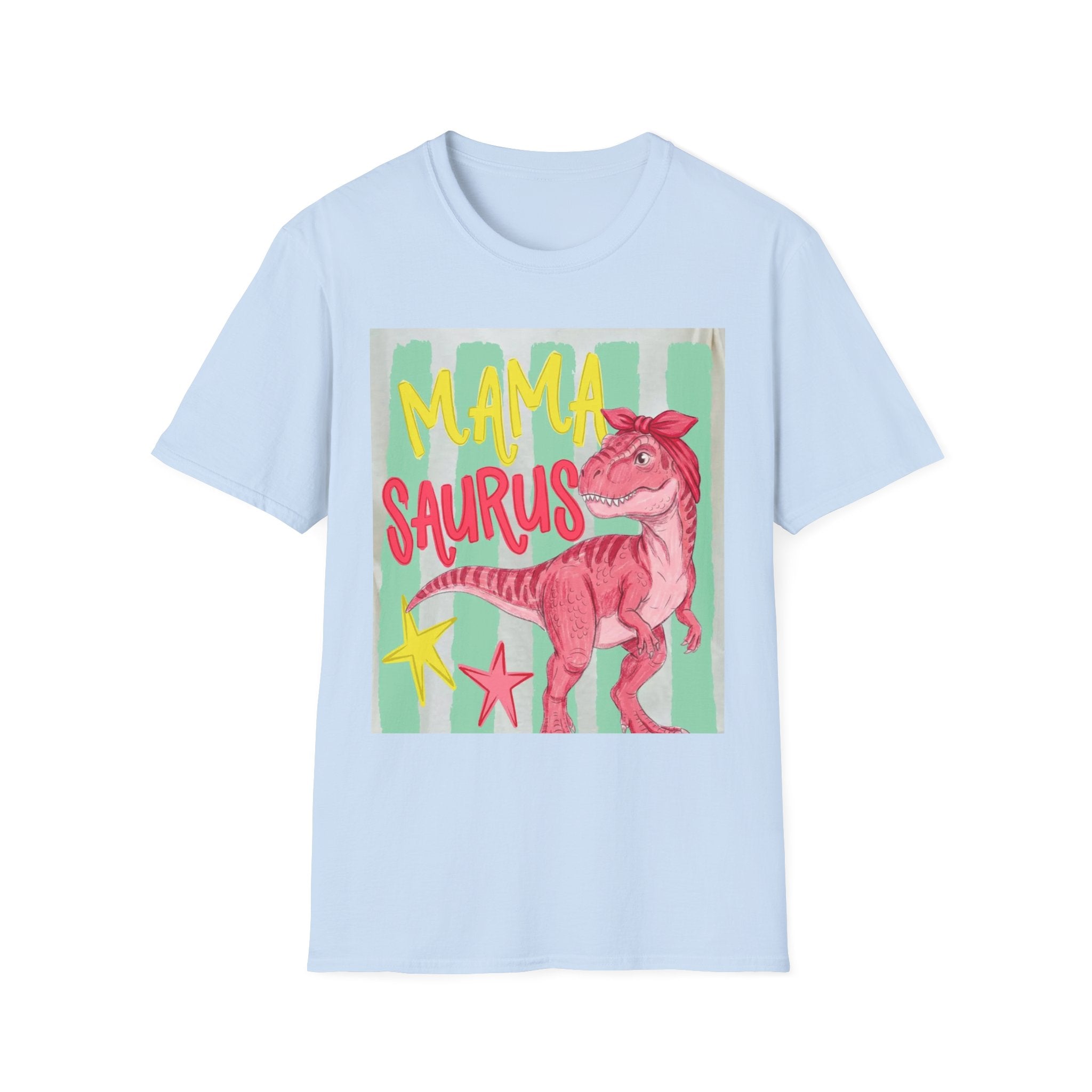 Mama Saurus T-Shirt – Pink Dino Graphic Tee for Moms | Mother's Day Gift