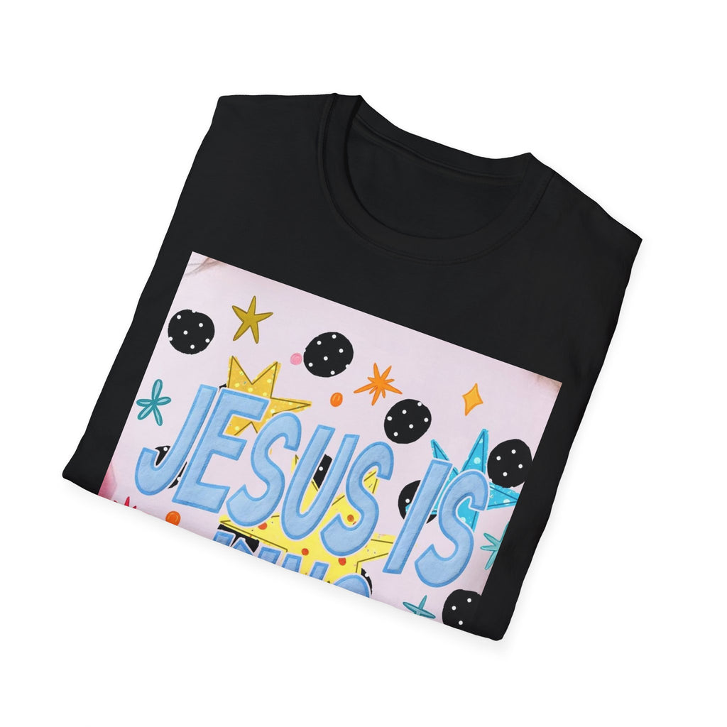 Jesus Is King T-Shirt — Colorful Christian Faith Tee for Kids & Teens