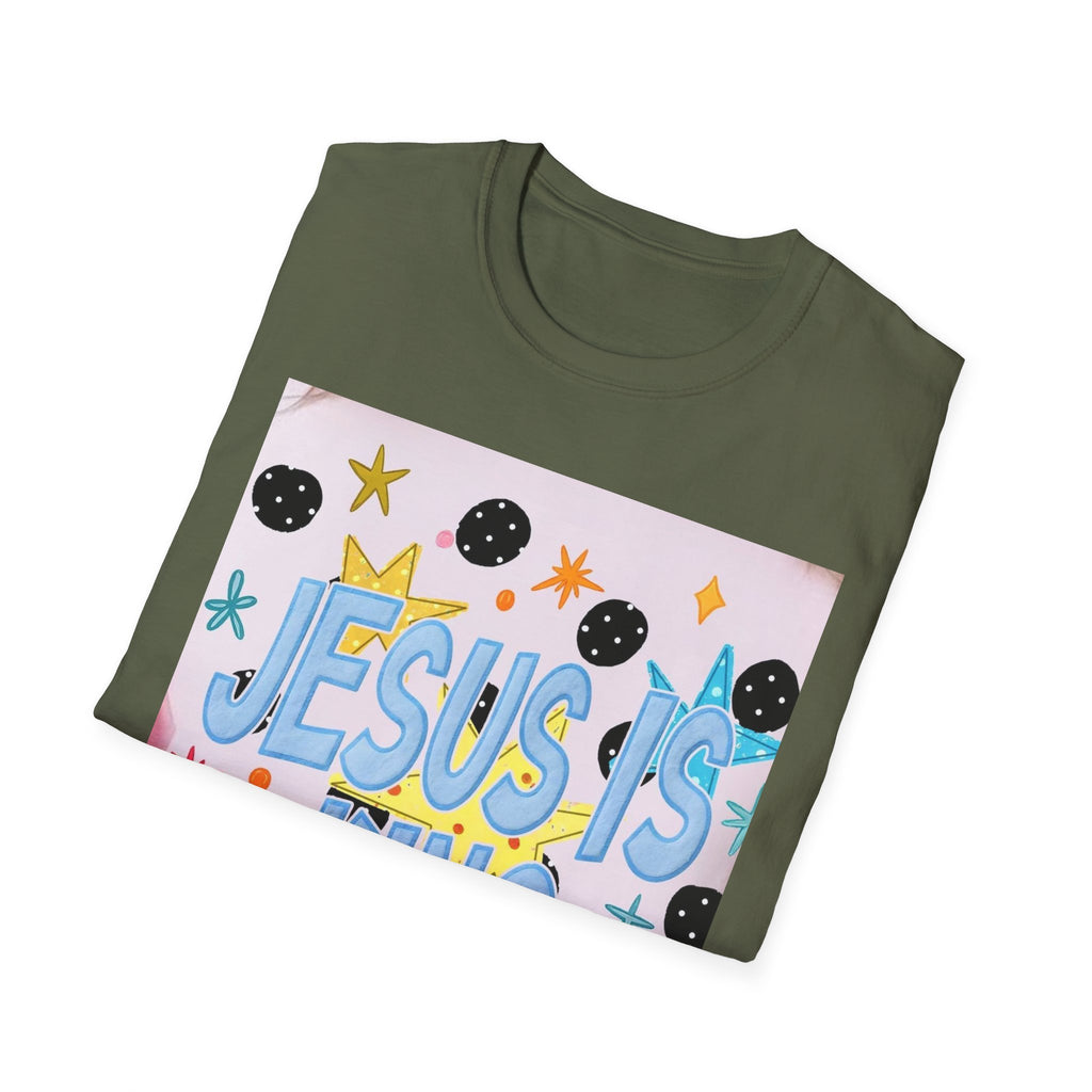 Jesus Is King T-Shirt — Colorful Christian Faith Tee for Kids & Teens