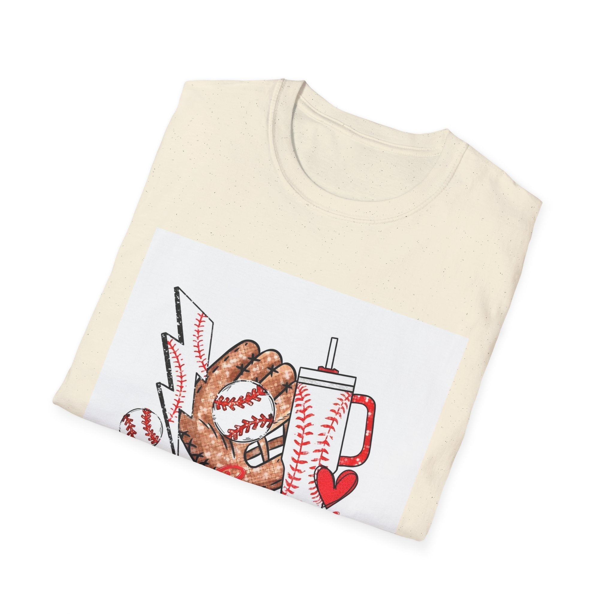 Baseball Mama T‑Shirt — Retro Glove & Bat Softball Mom Tee