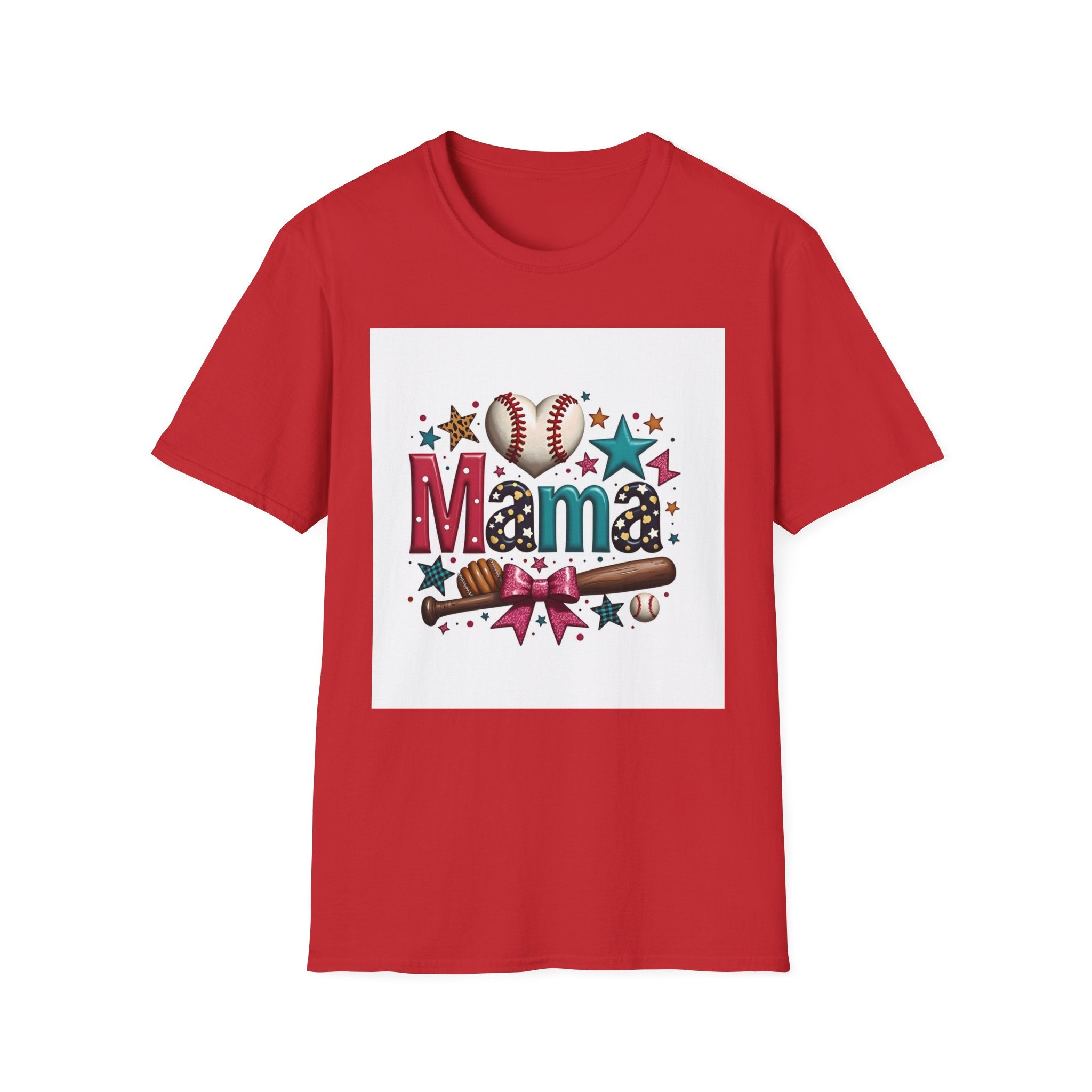 Mama Baseball T-Shirt — Cute Softball/MLB Mom Tee