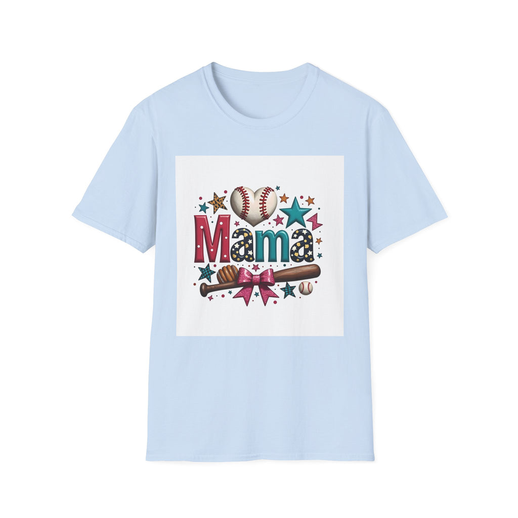 Mama Baseball T-Shirt — Cute Softball/MLB Mom Tee