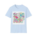 Summer Floral Graphic T-Shirt — Retro Tie-Dye 'SUMMER' Design