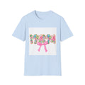 Mama Floral Graphic T-Shirt with Pink Bow