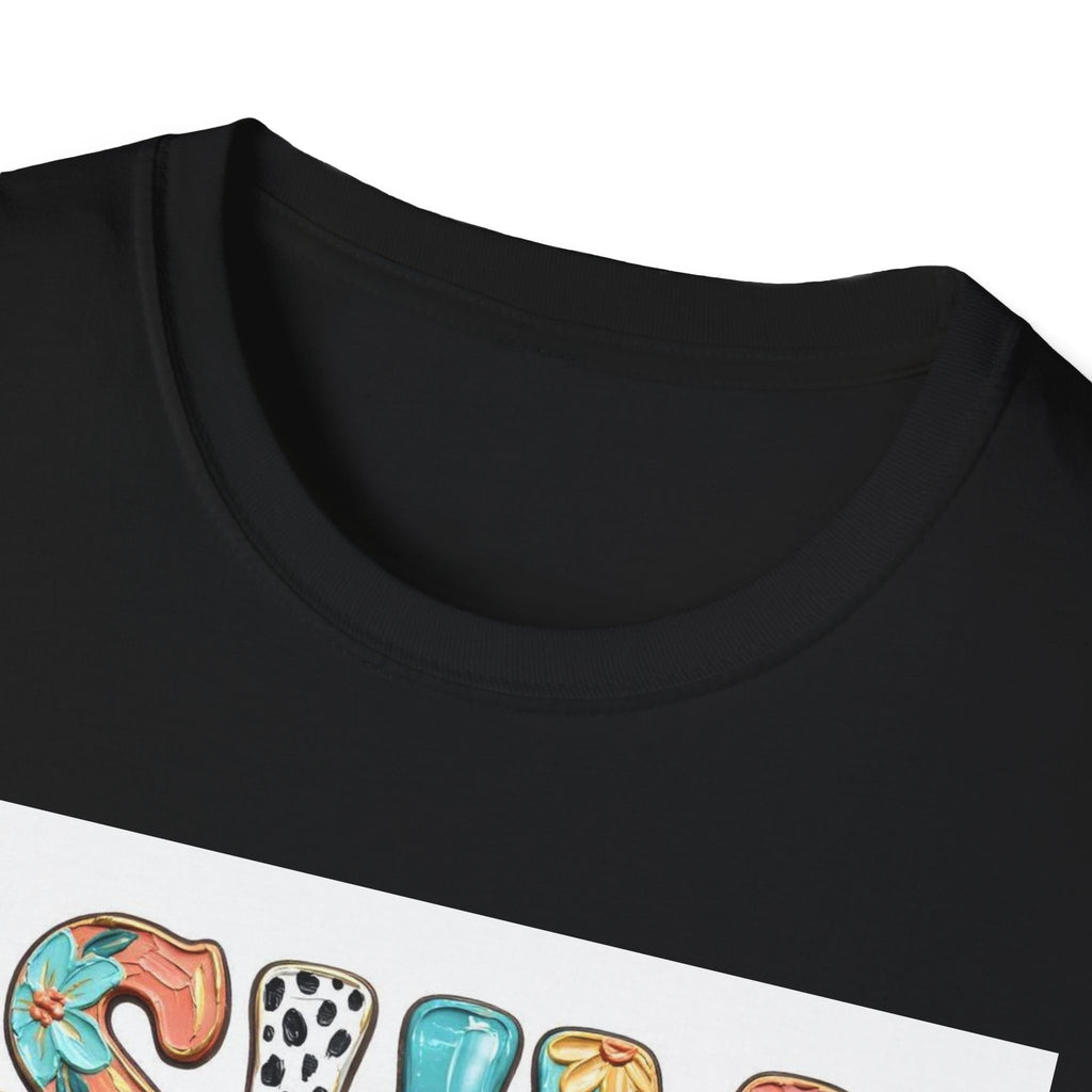 Summer Vibes T-Shirt — Colorful Floral & Leopard Print Graphic Tee