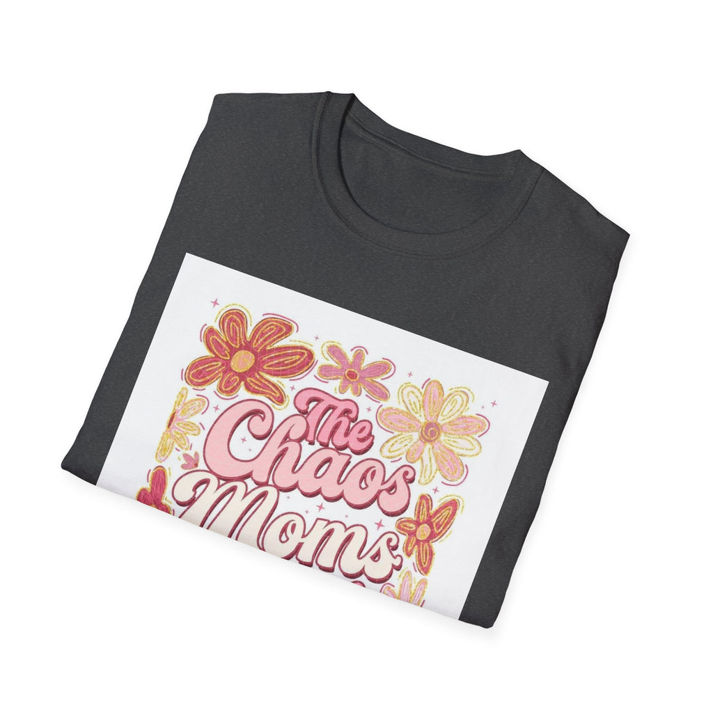 Mama’s Club T‑Shirt — "The Chaos Mom’s Club" Floral Retro Graphic Tee